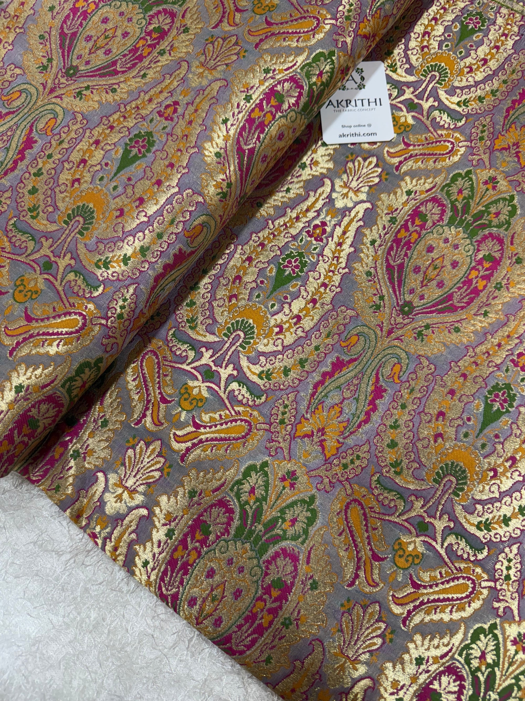 Pure Banarasi brocade fabric