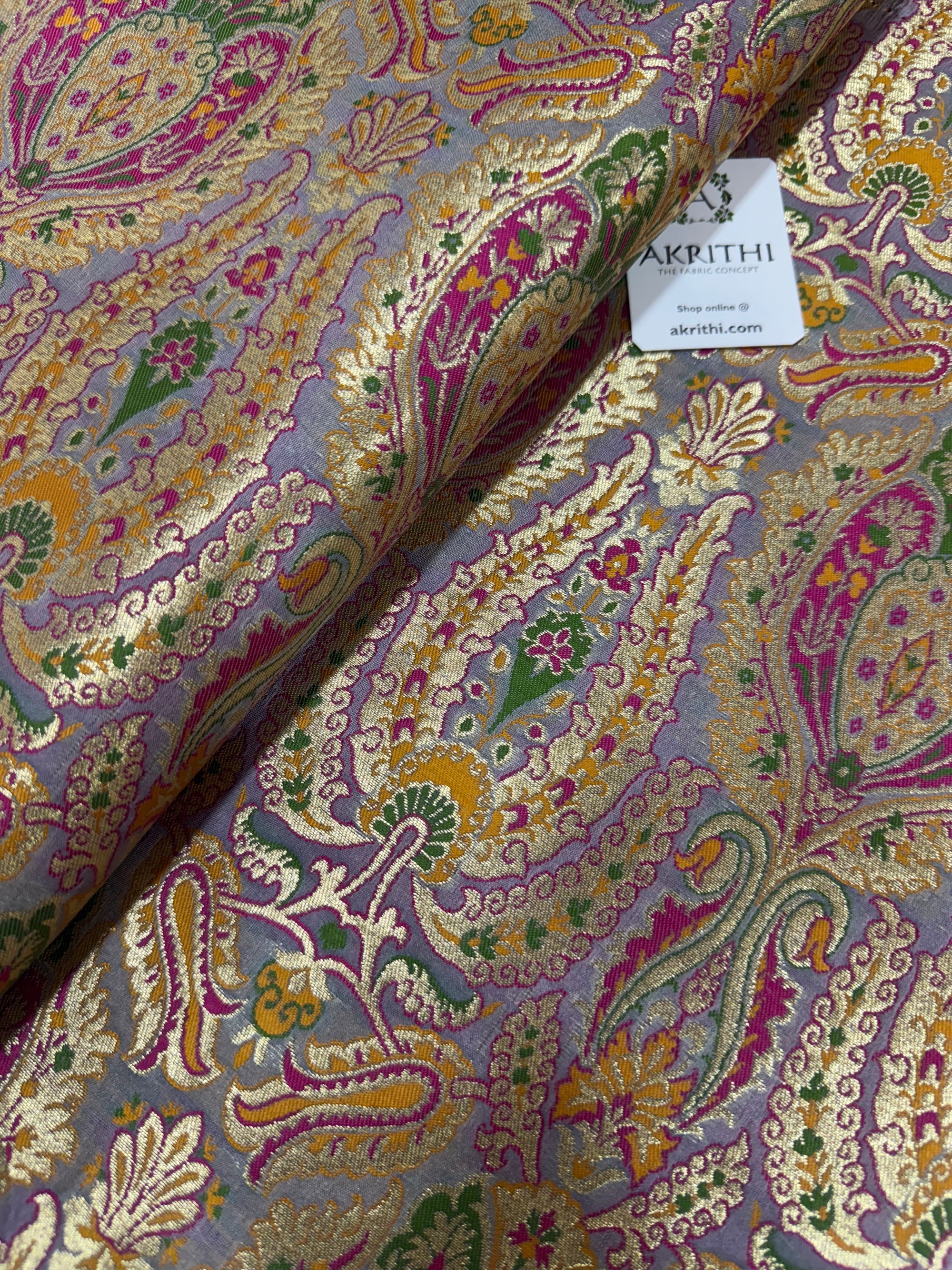 Pure Banarasi brocade fabric