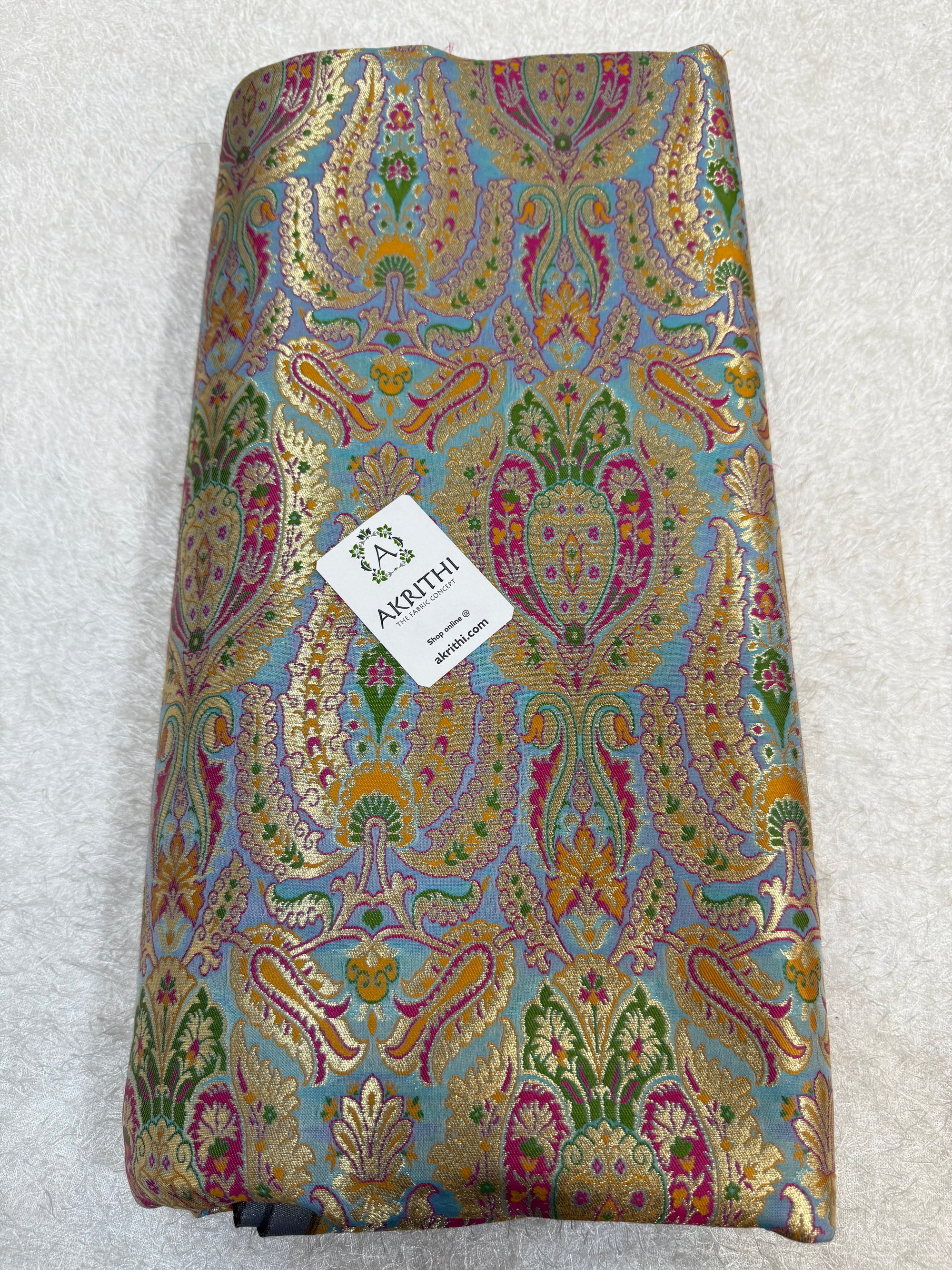 Pure Banarasi brocade fabric