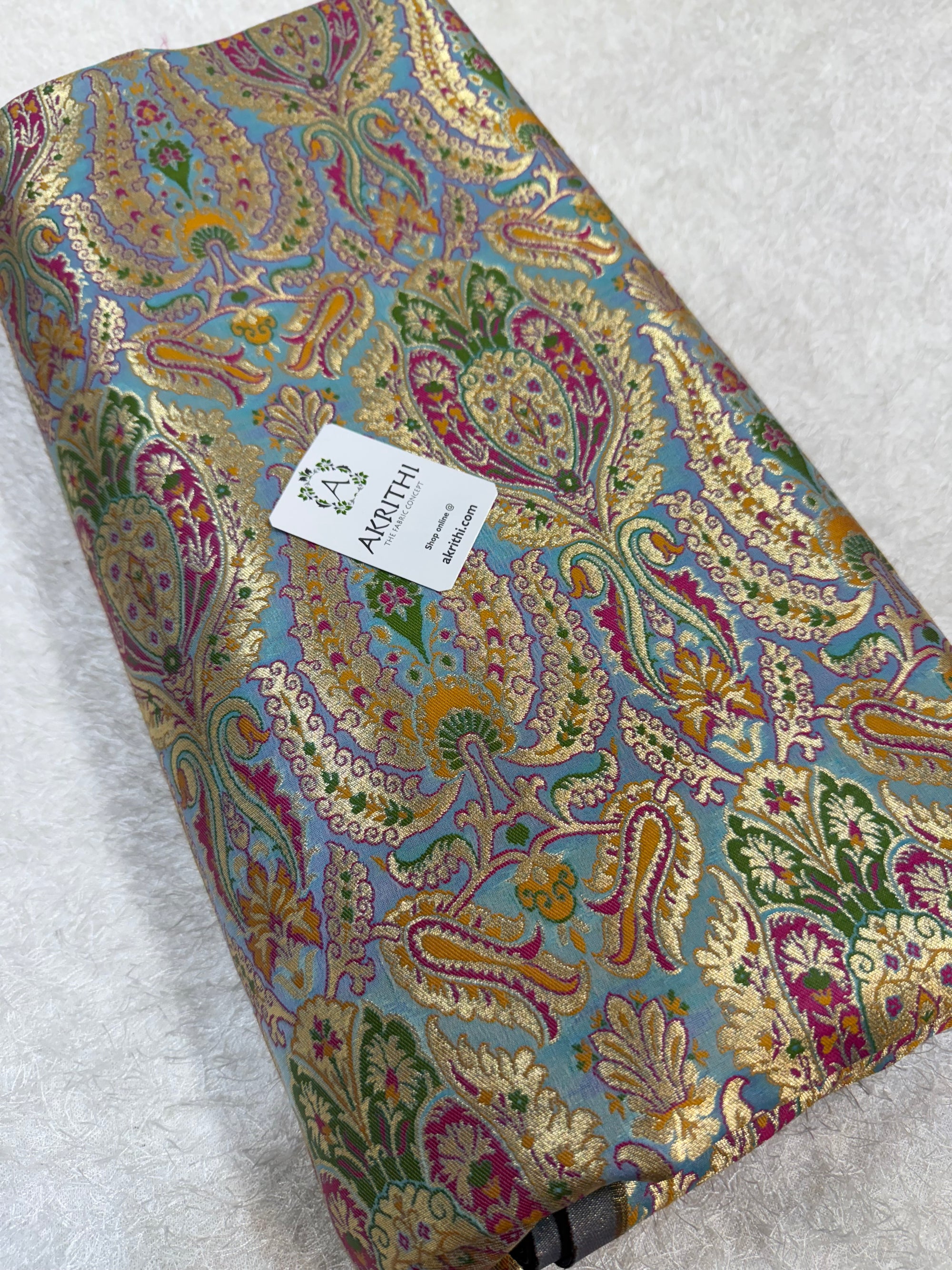 Pure Banarasi brocade fabric
