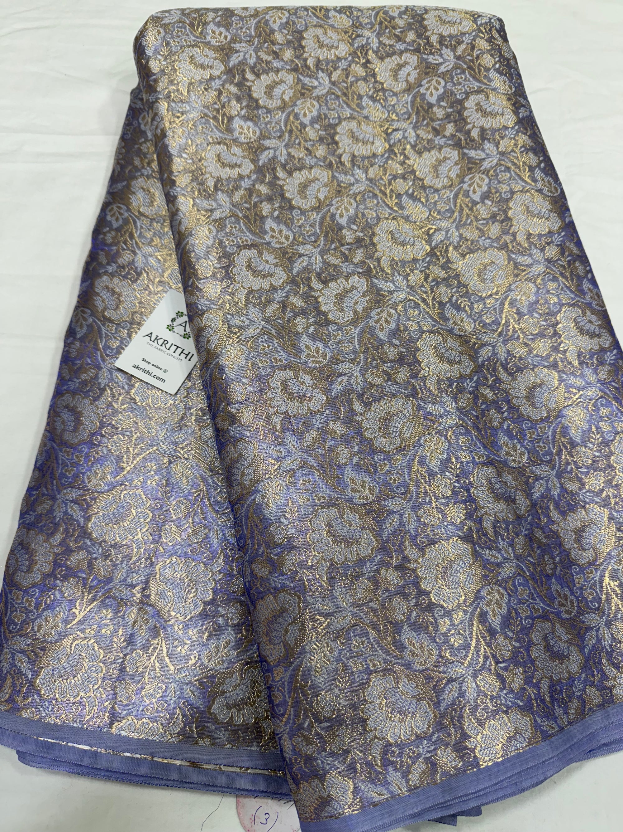 Pure Banarasi tissue brocade fabric