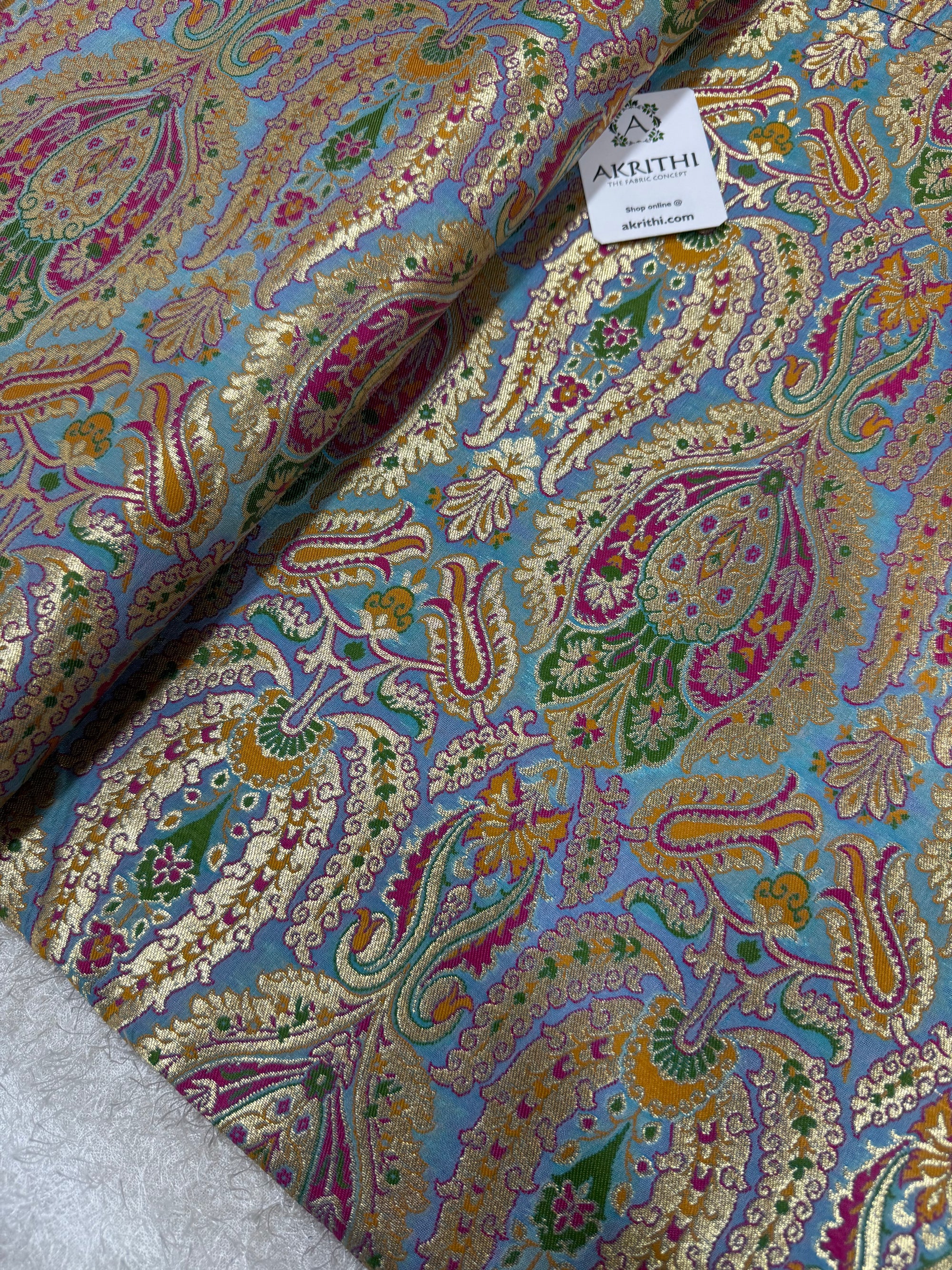 Pure Banarasi brocade fabric