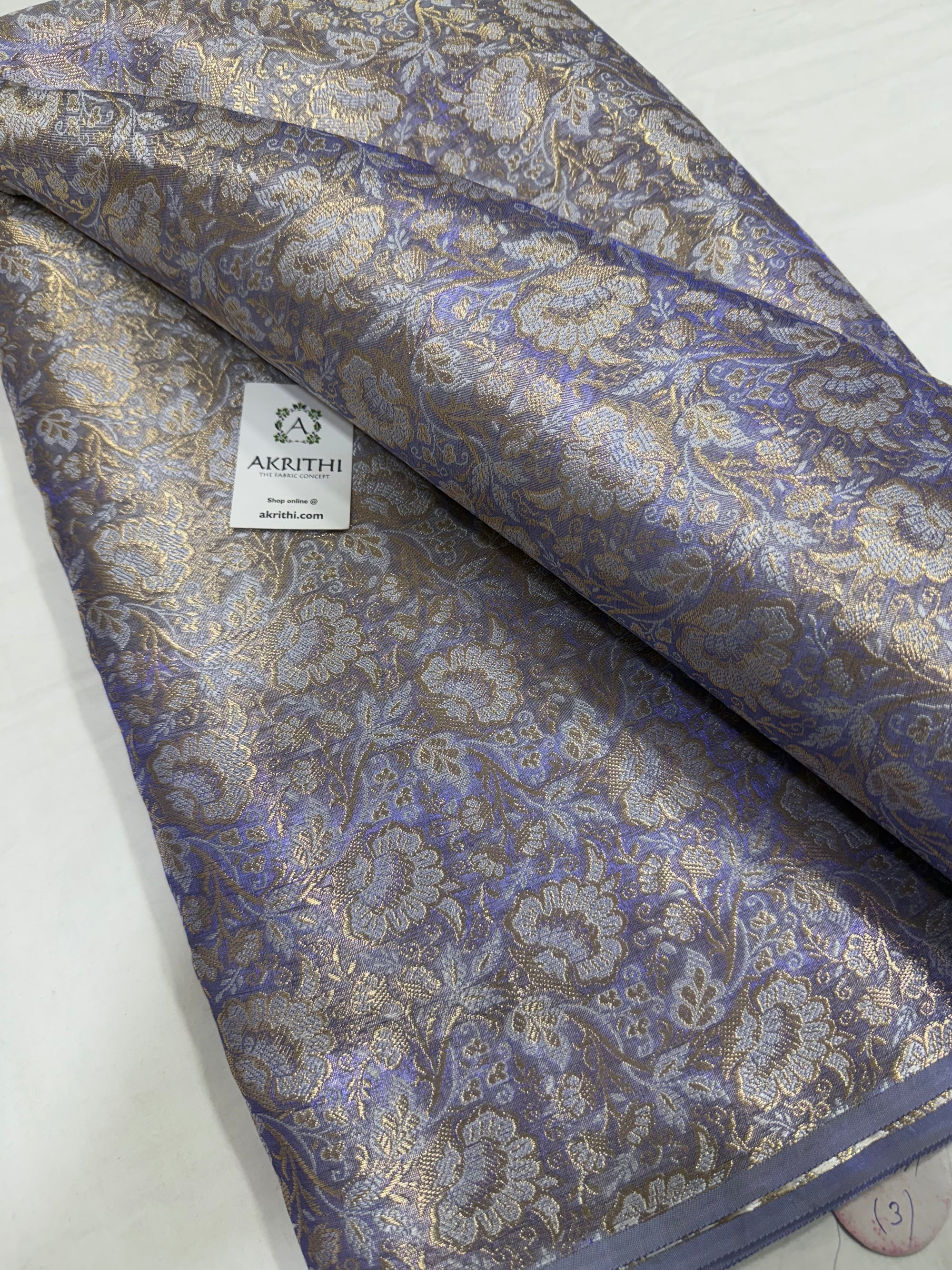 Pure Banarasi tissue brocade fabric