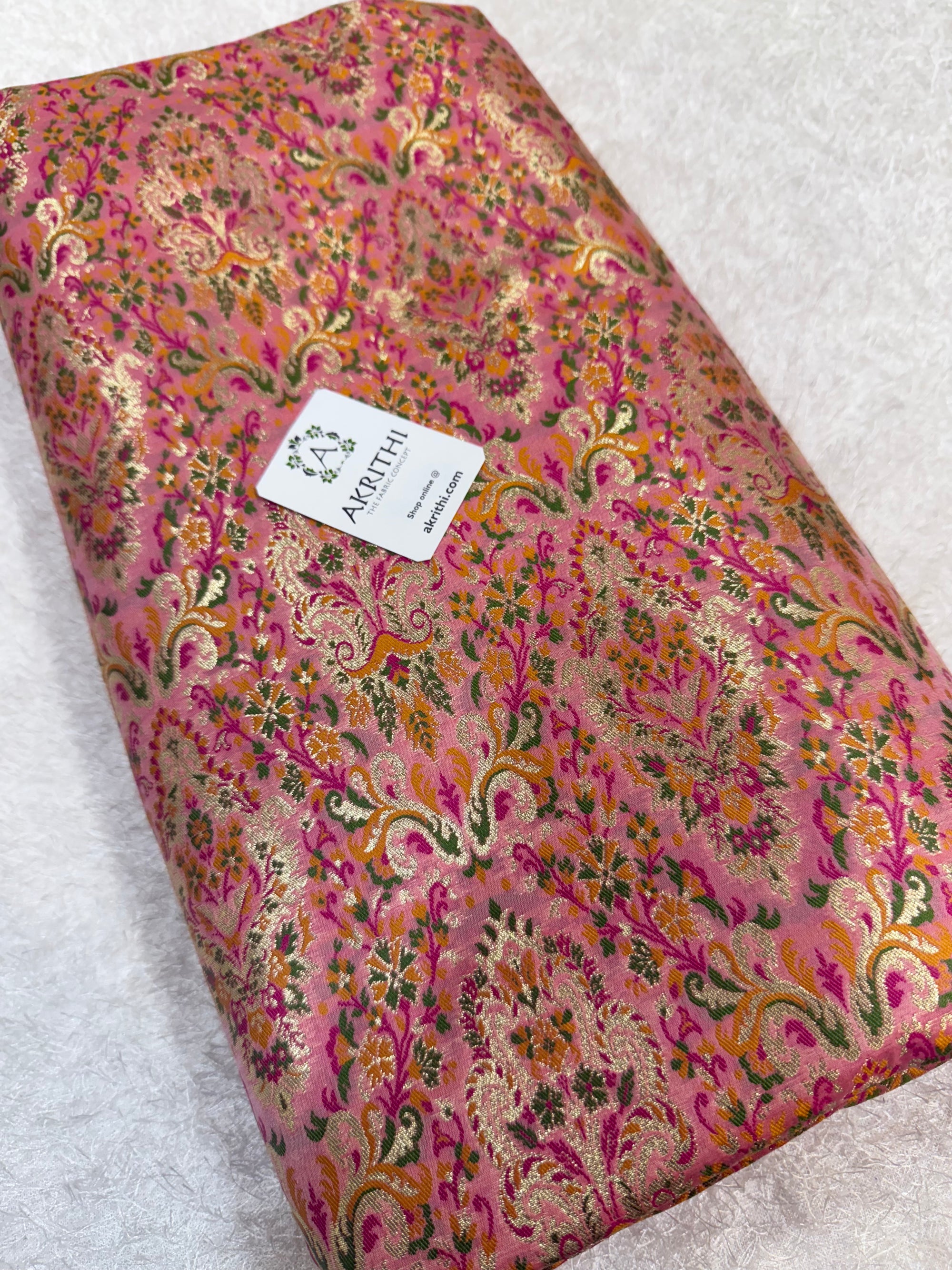 Pure Banarasi brocade fabric