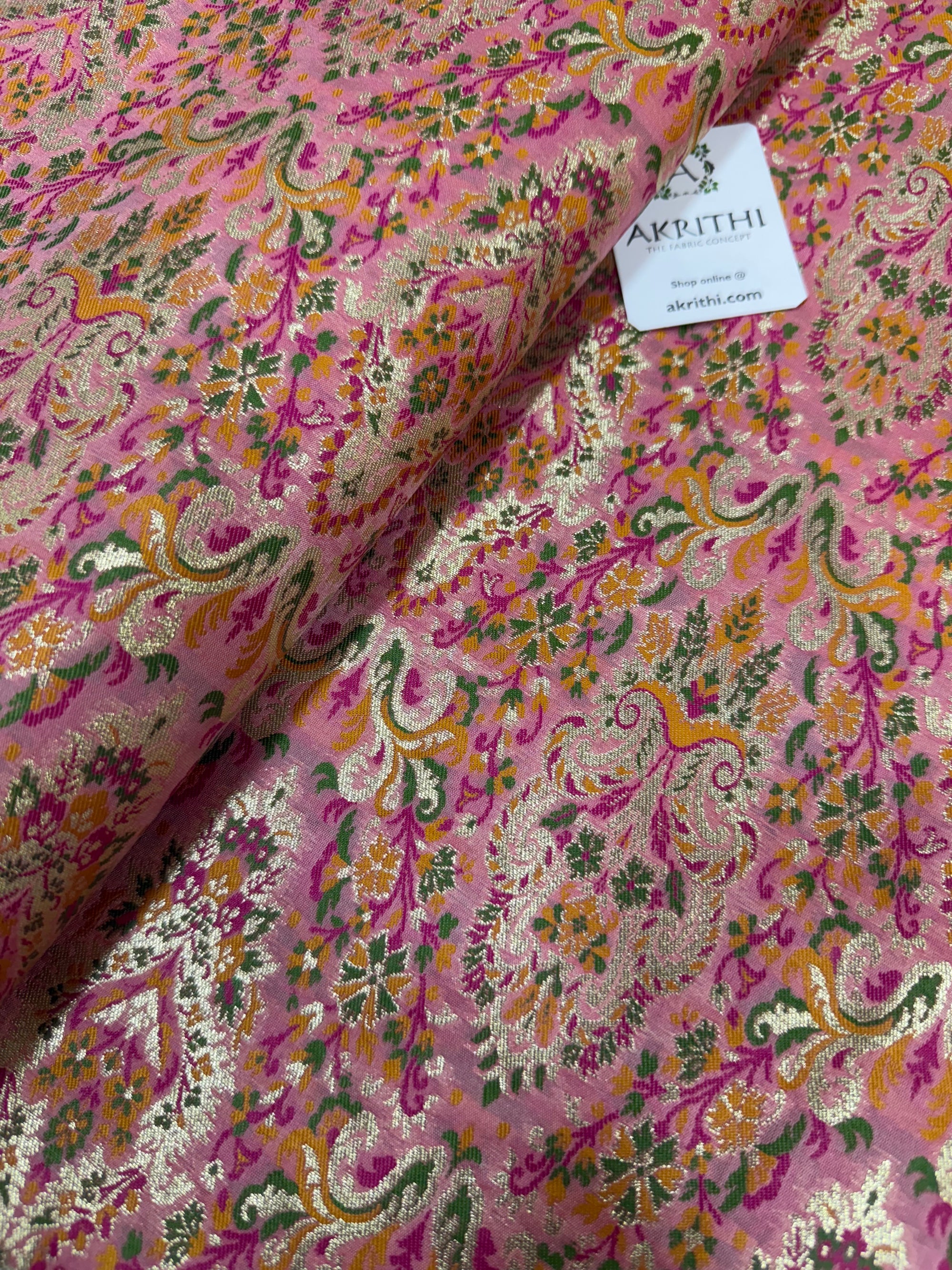 Pure Banarasi brocade fabric