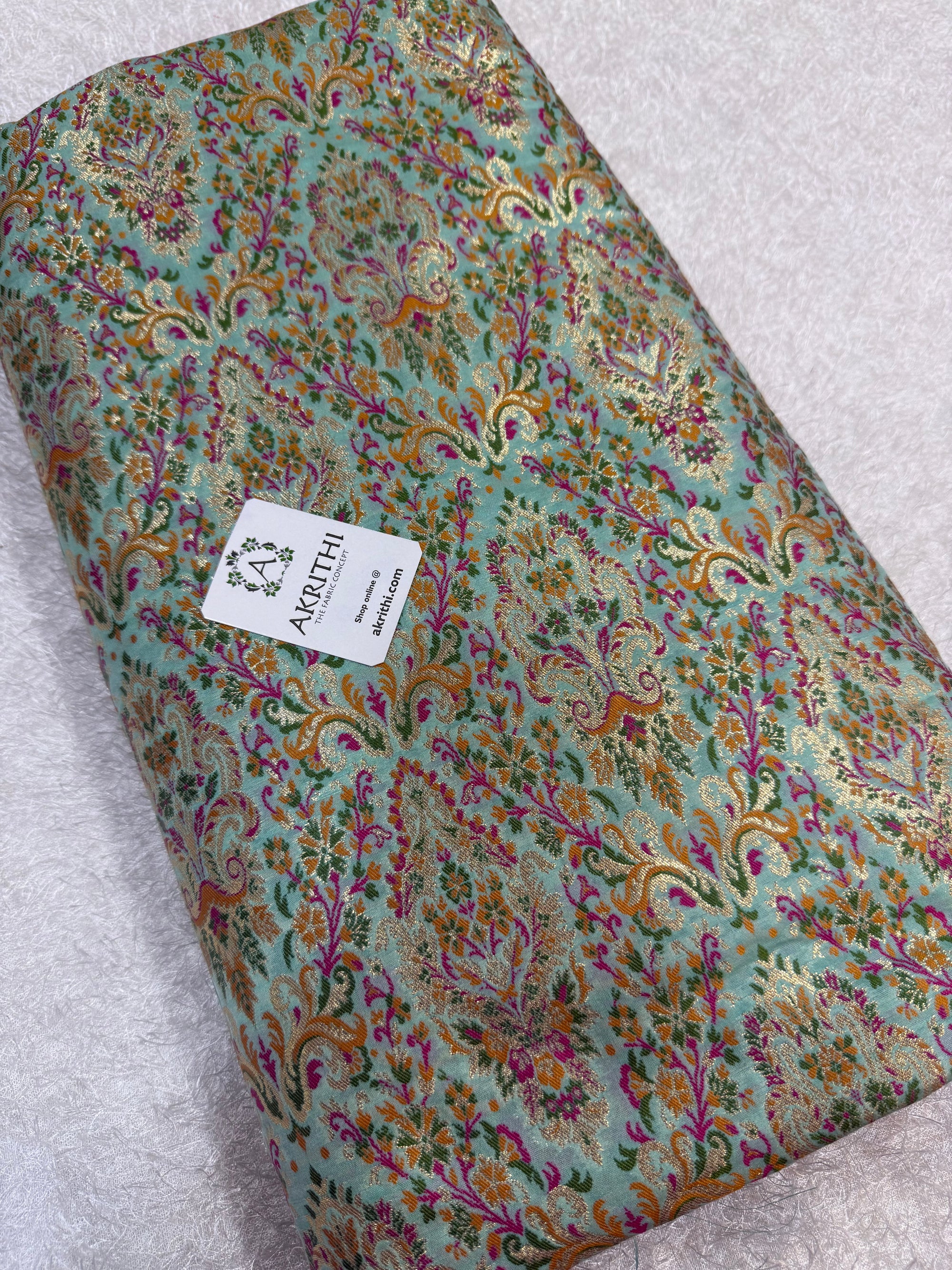 Pure Banarasi brocade fabric