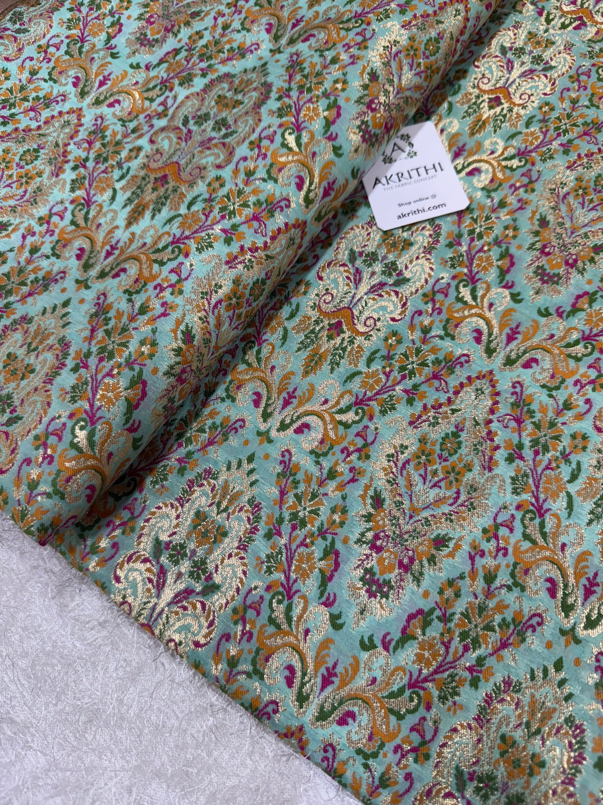 Pure Banarasi brocade fabric