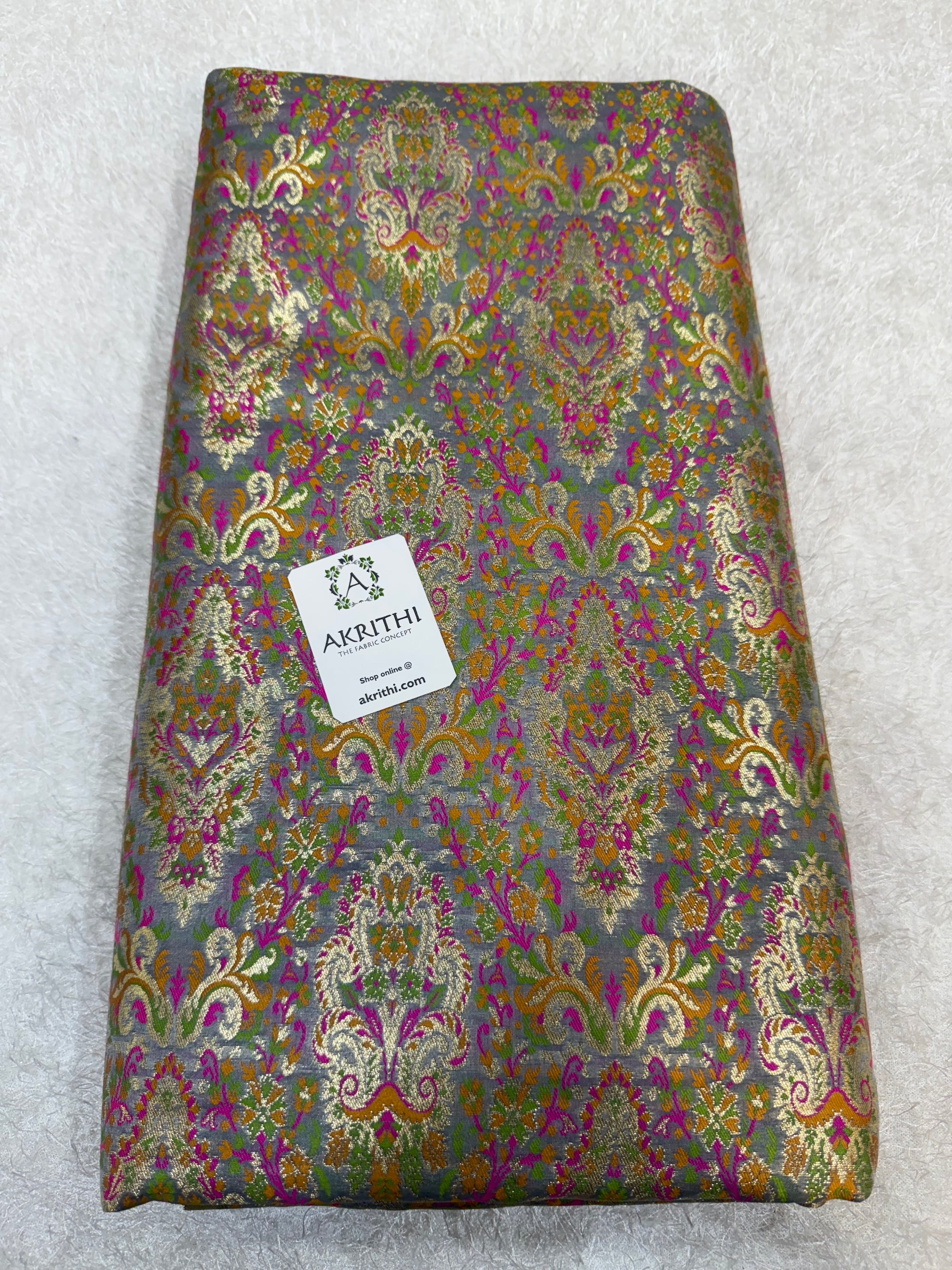 Pure Banarasi brocade fabric