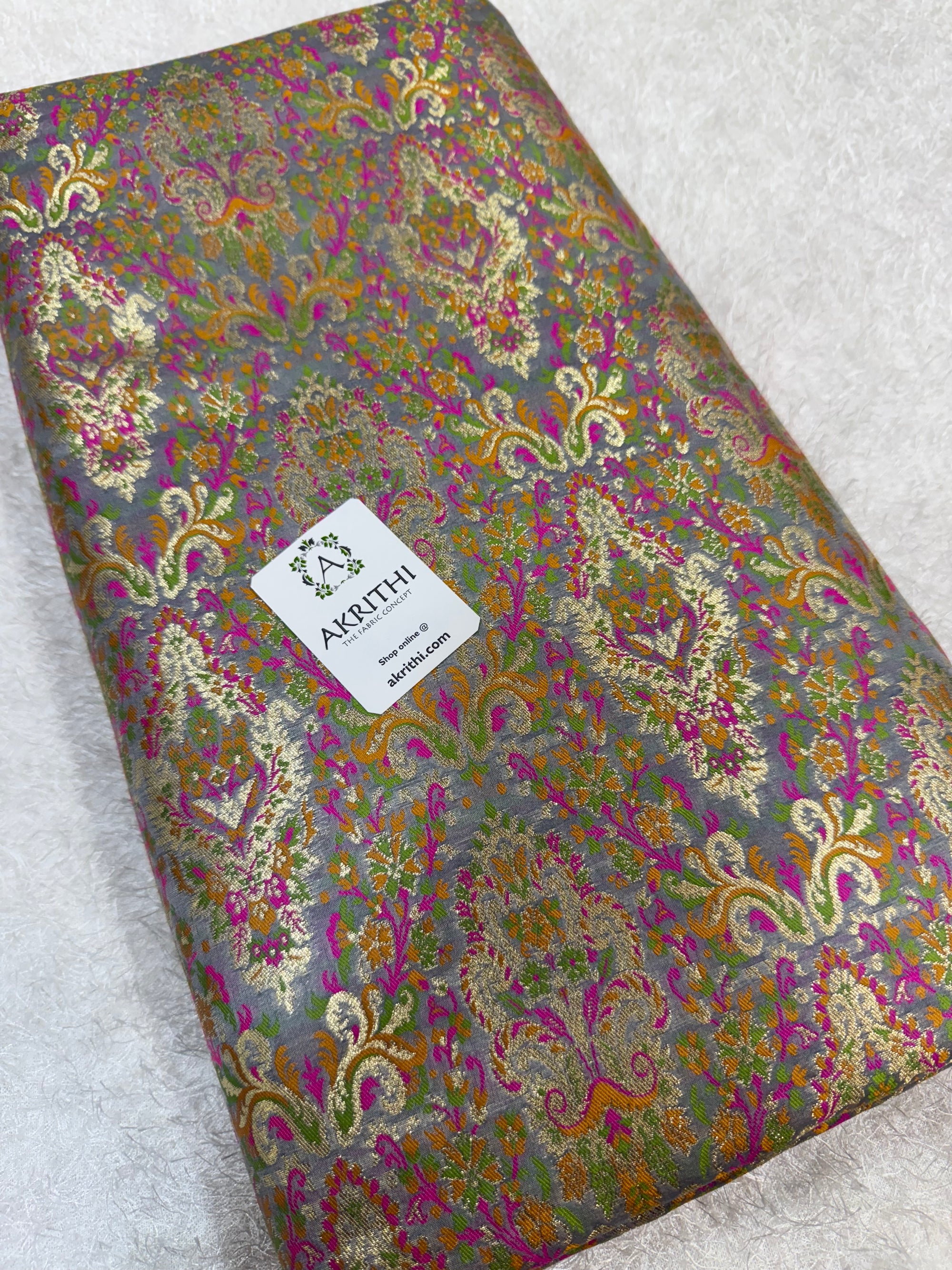 Pure Banarasi brocade fabric