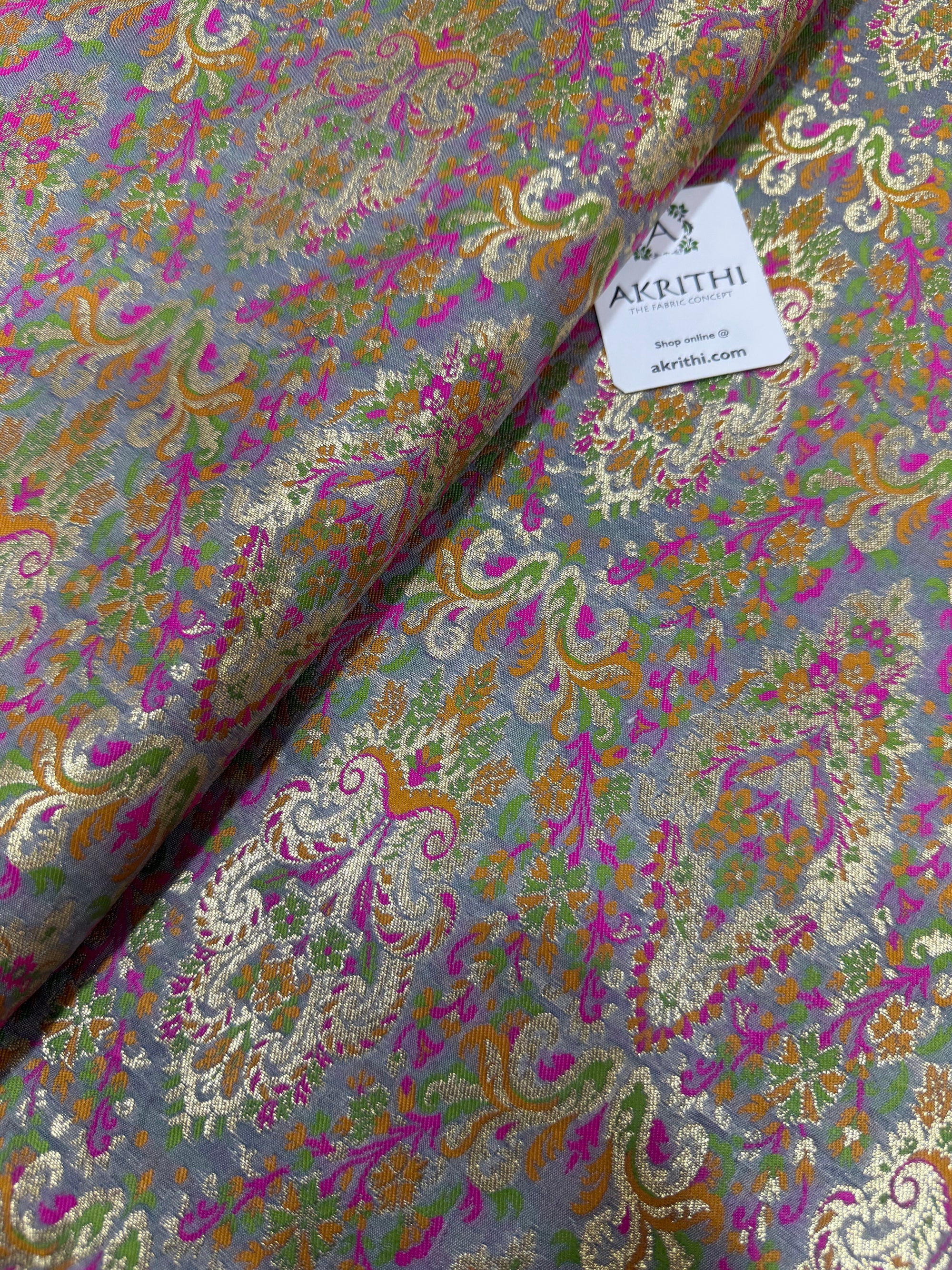 Pure Banarasi brocade fabric