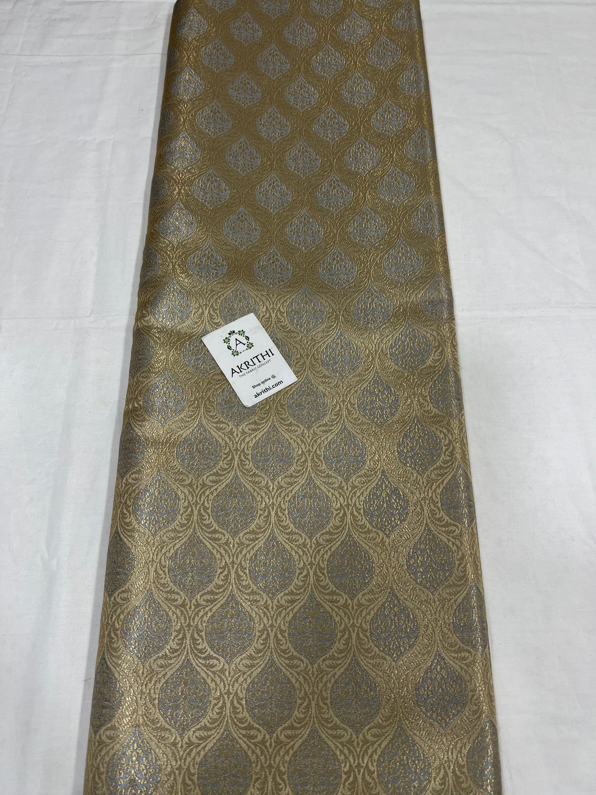 Pure Banarasi brocade fabric 50 CM CUT