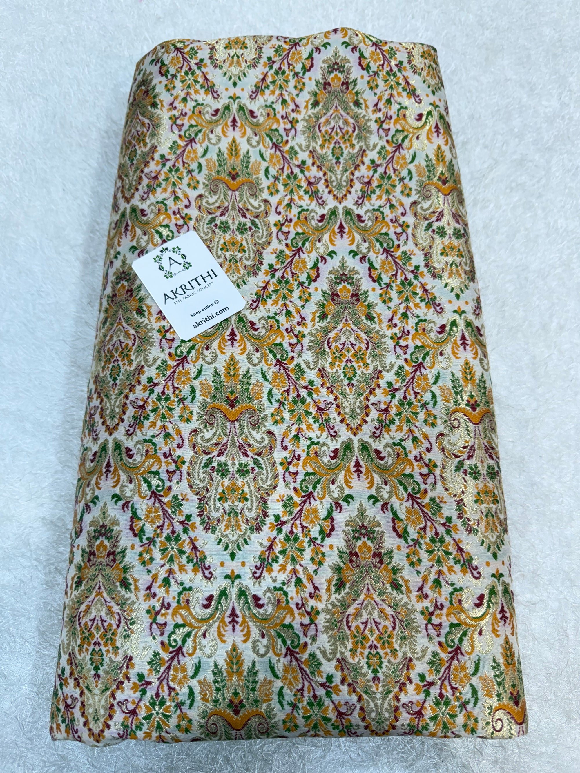 Pure Banarasi brocade fabric