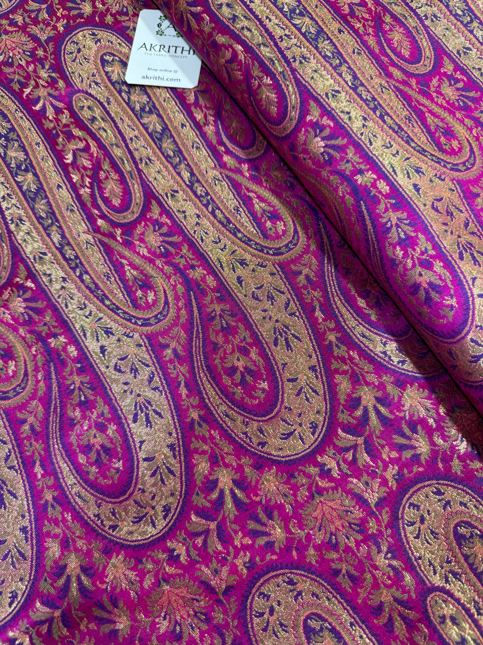 Pure Banarasi brocade fabric