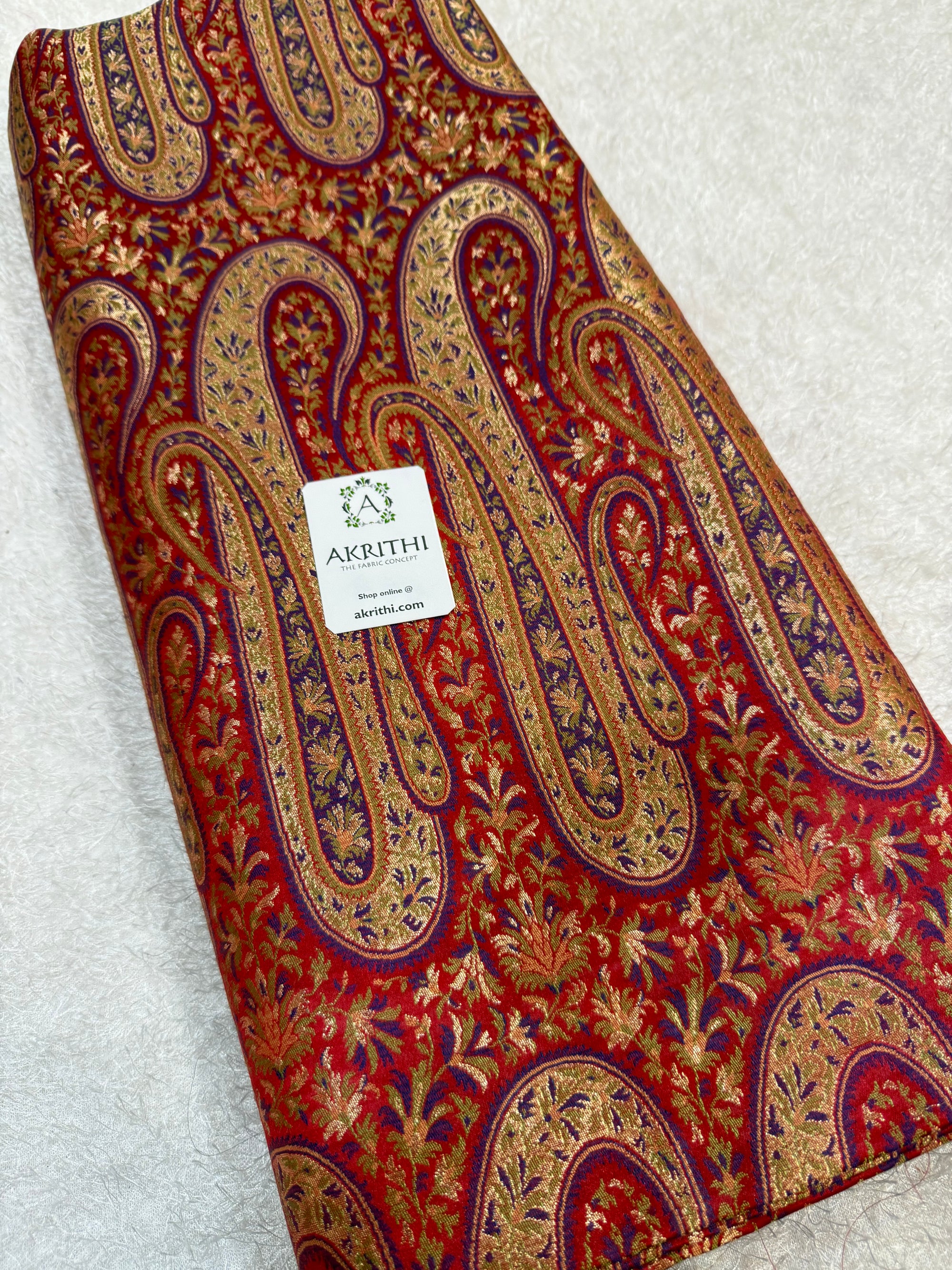 Pure Banarasi brocade fabric