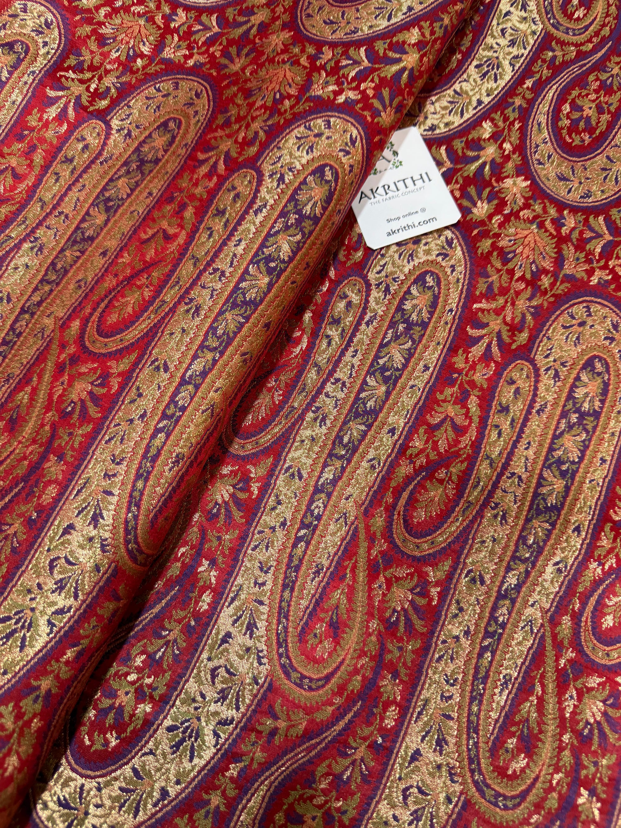 Pure Banarasi brocade fabric