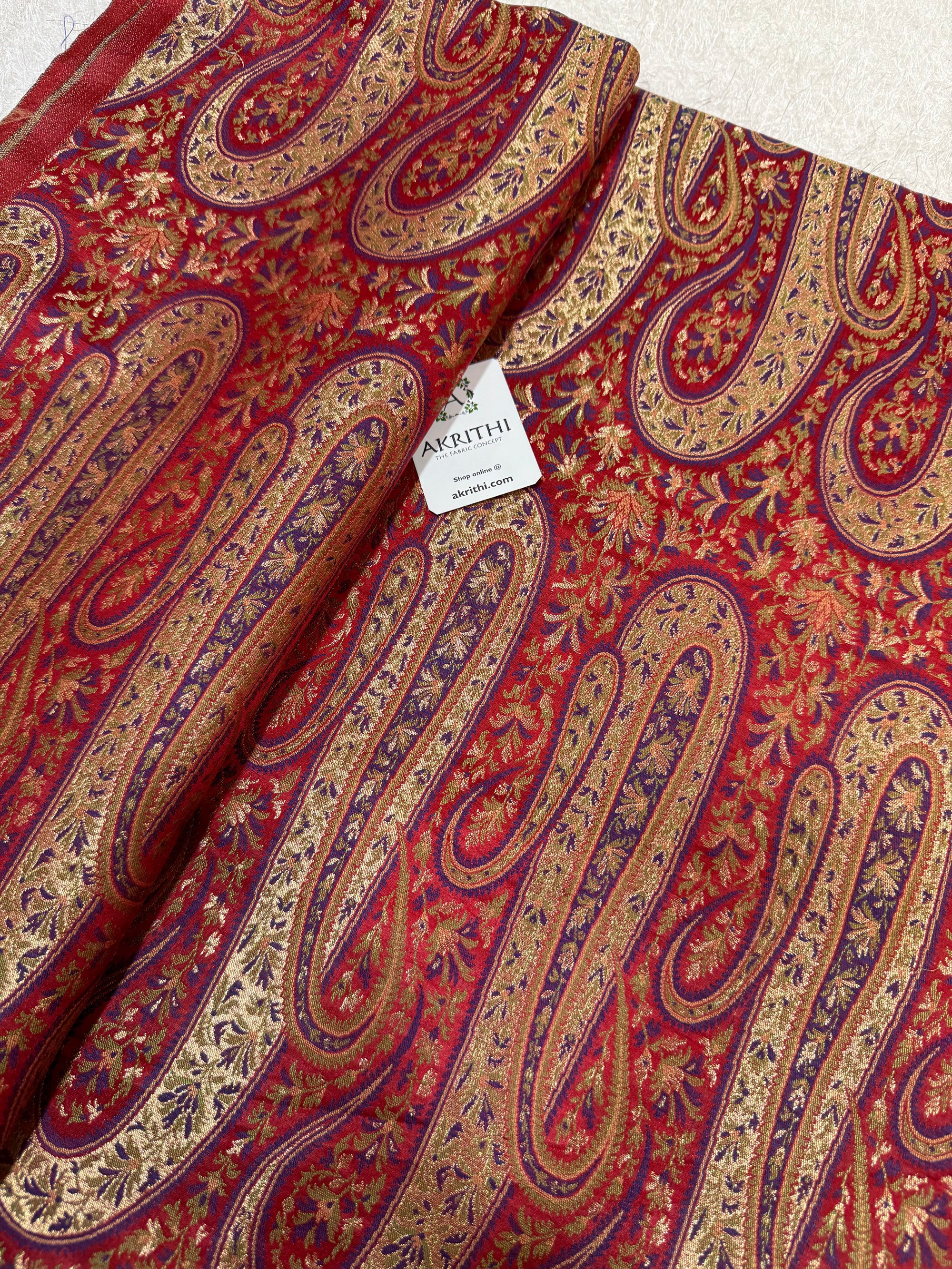 Pure Banarasi brocade fabric