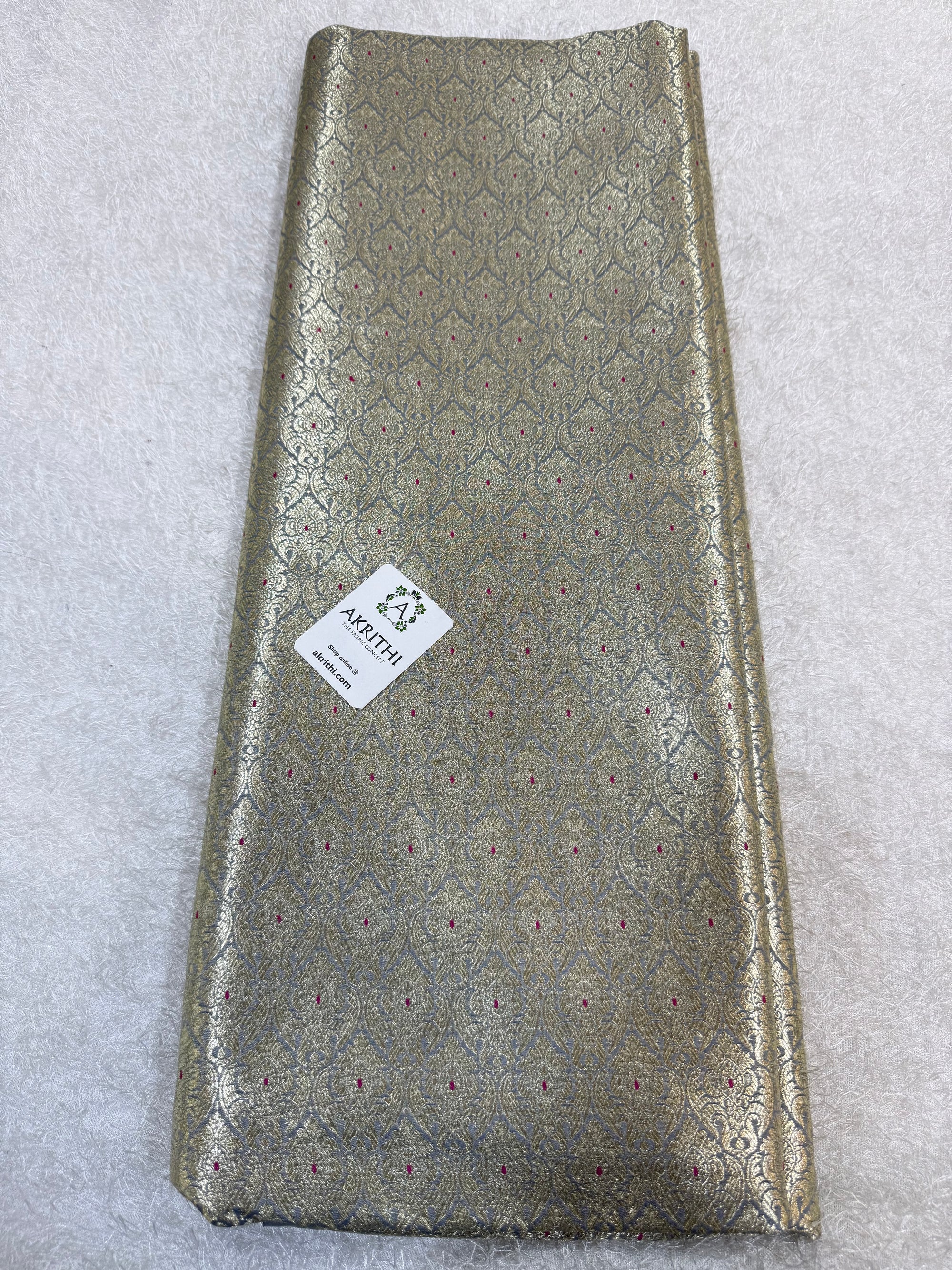 Pure Banarasi brocade fabric