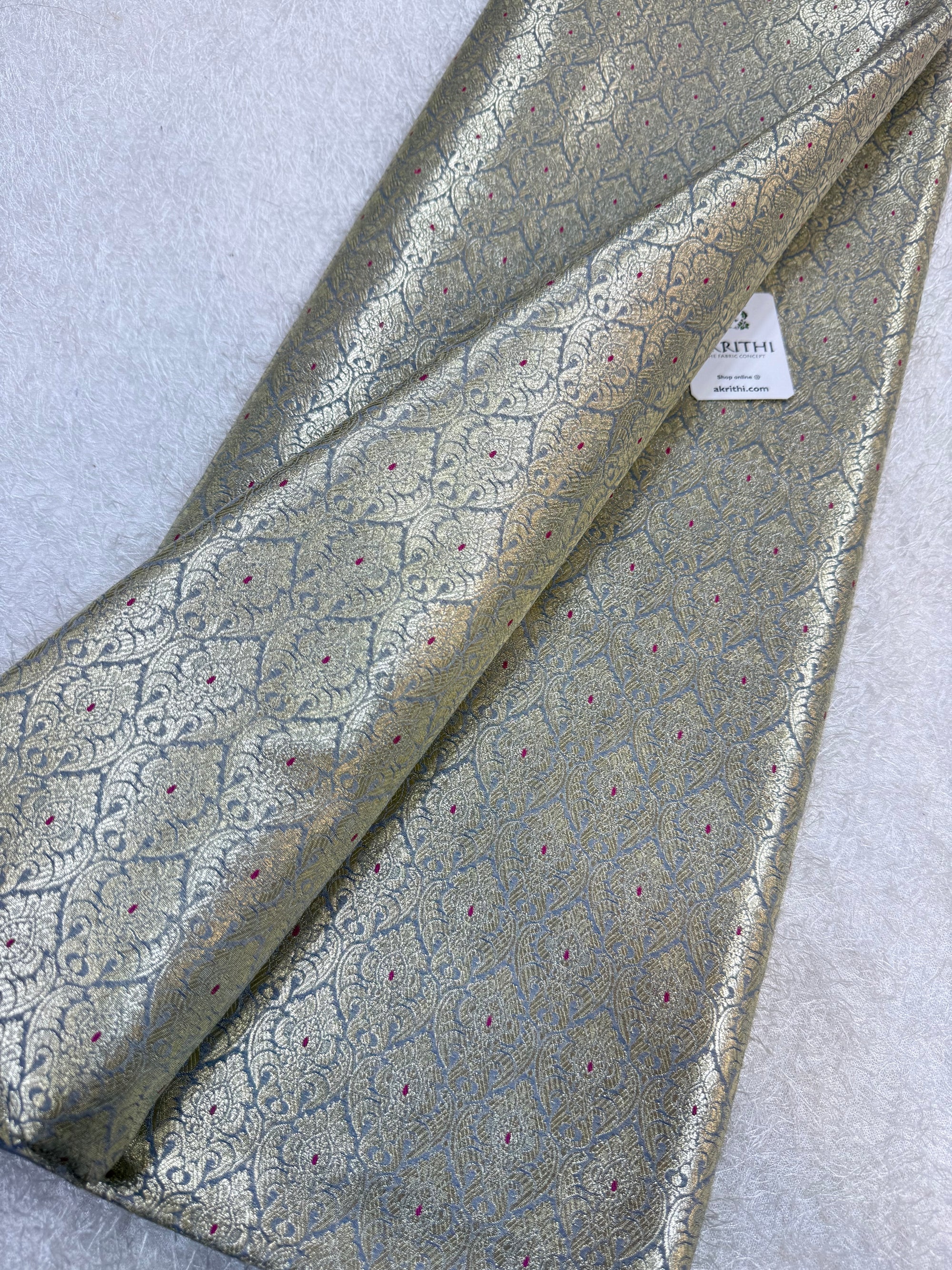 Pure Banarasi brocade fabric
