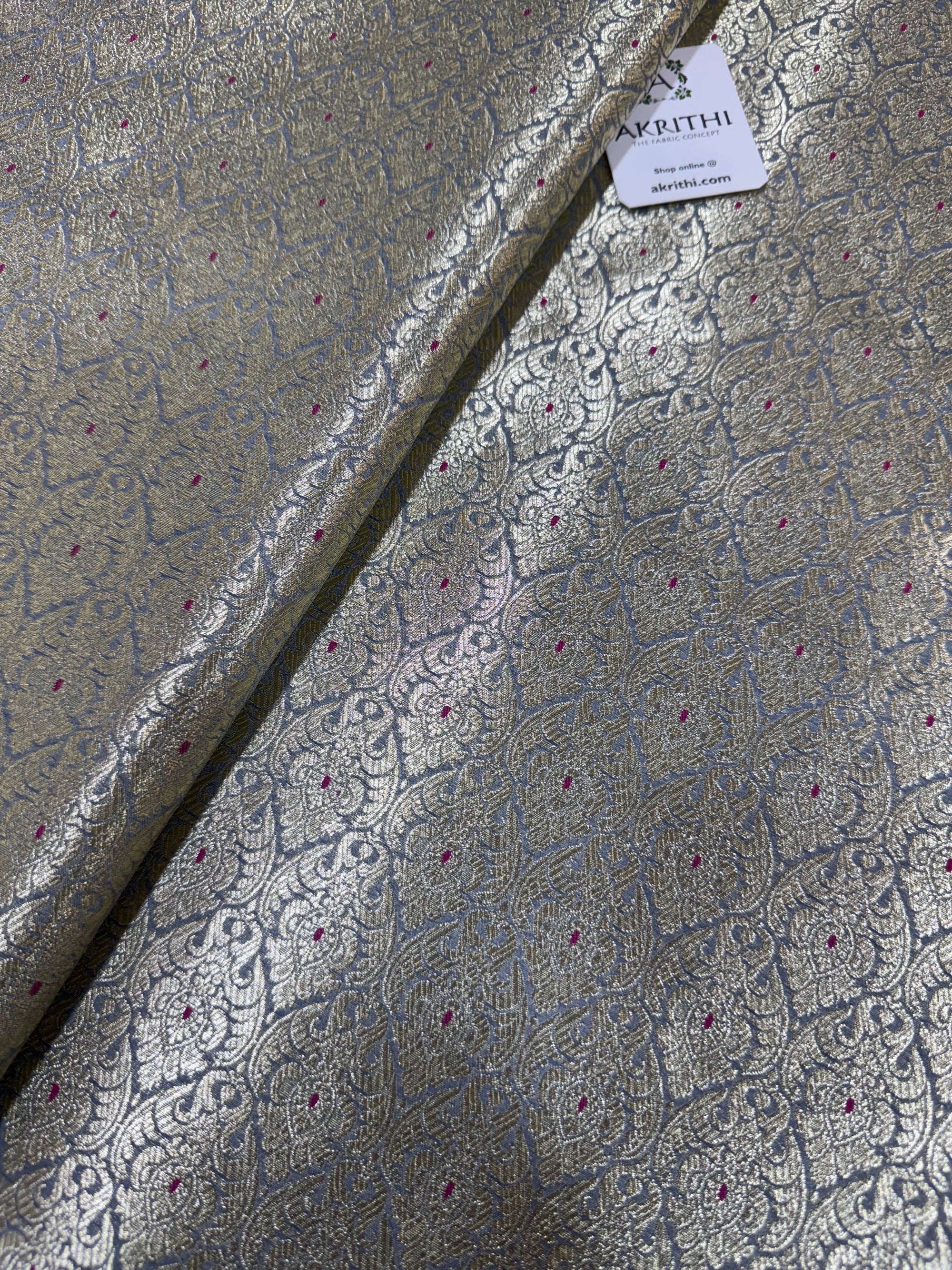 Pure Banarasi brocade fabric