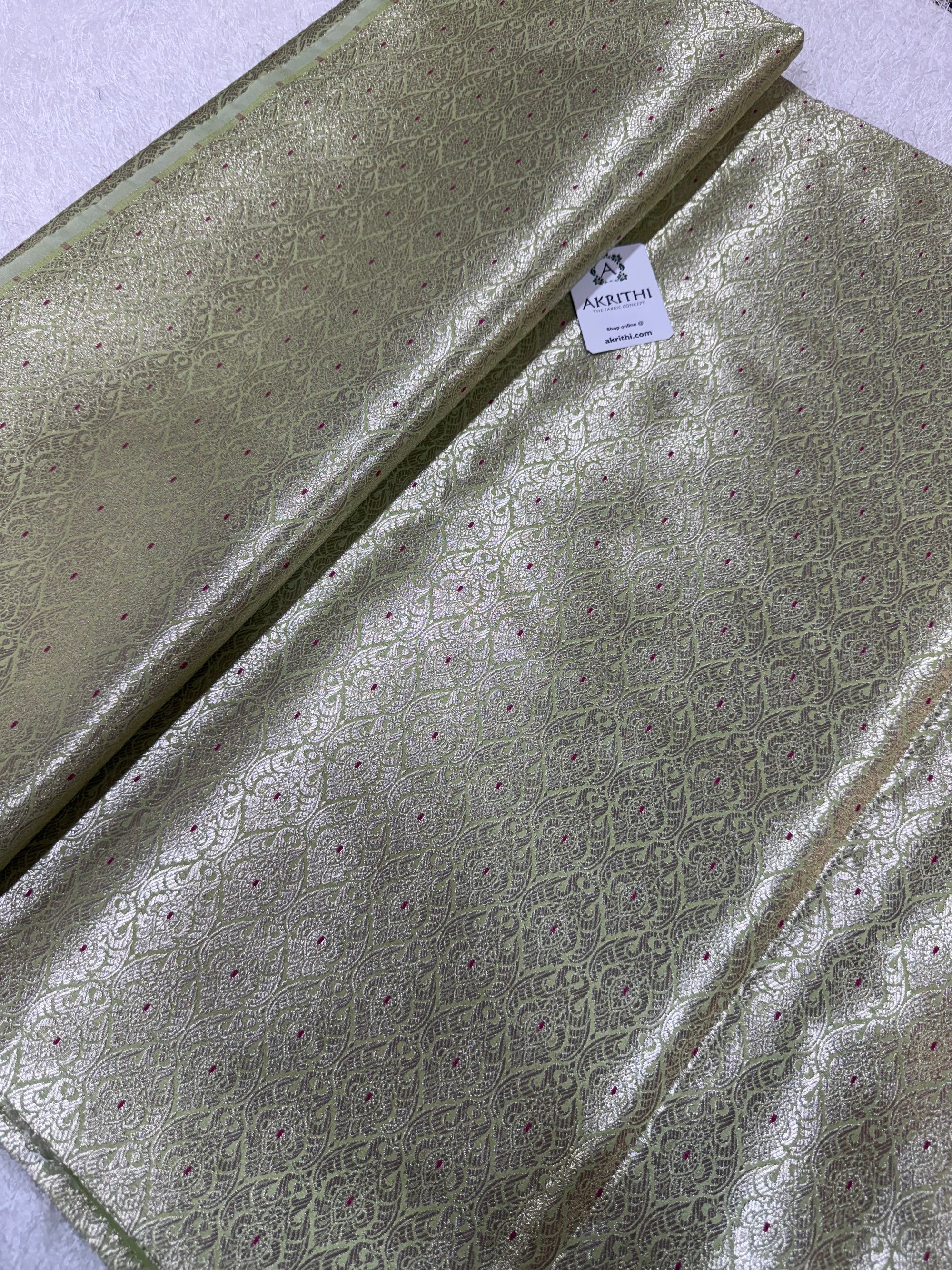 Pure Banarasi brocade fabric