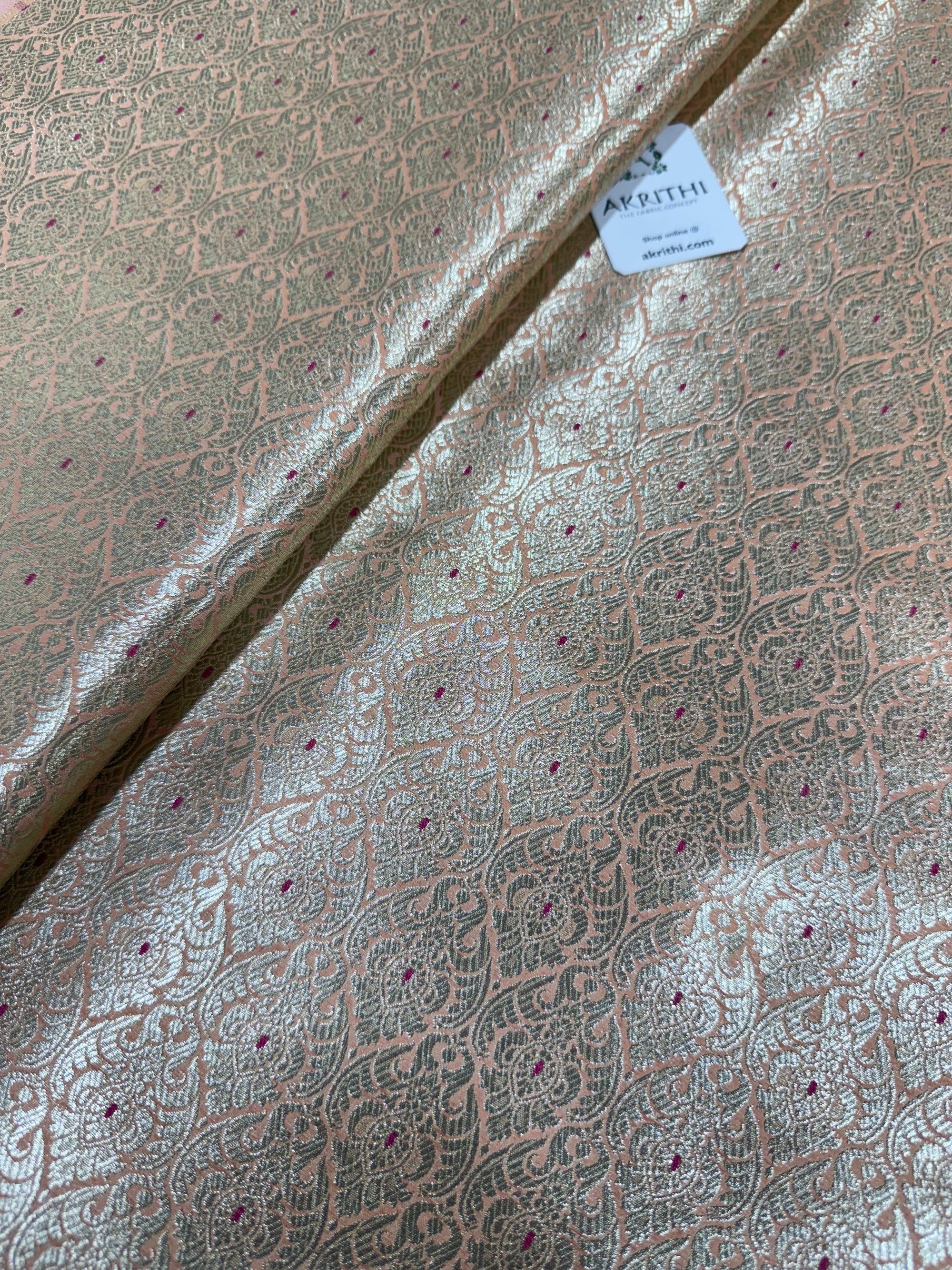 Pure Banarasi brocade fabric