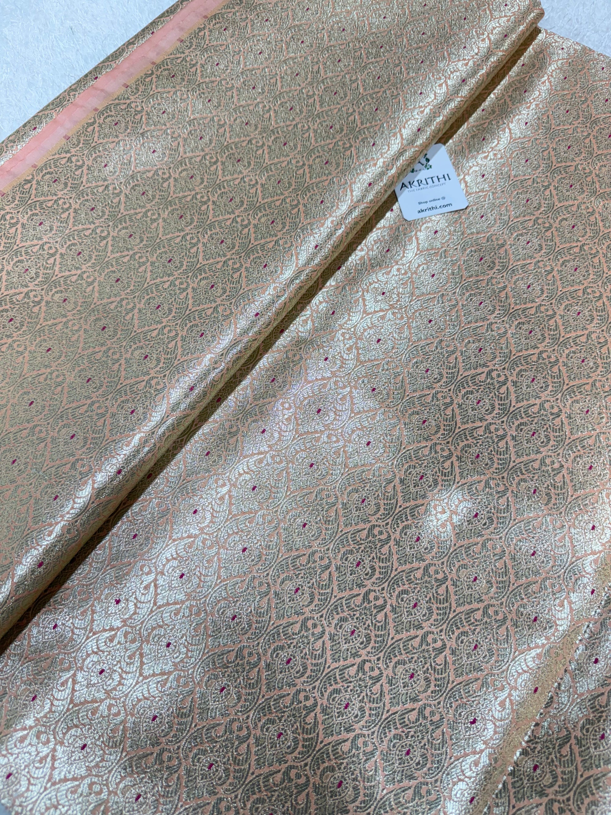 Pure Banarasi brocade fabric
