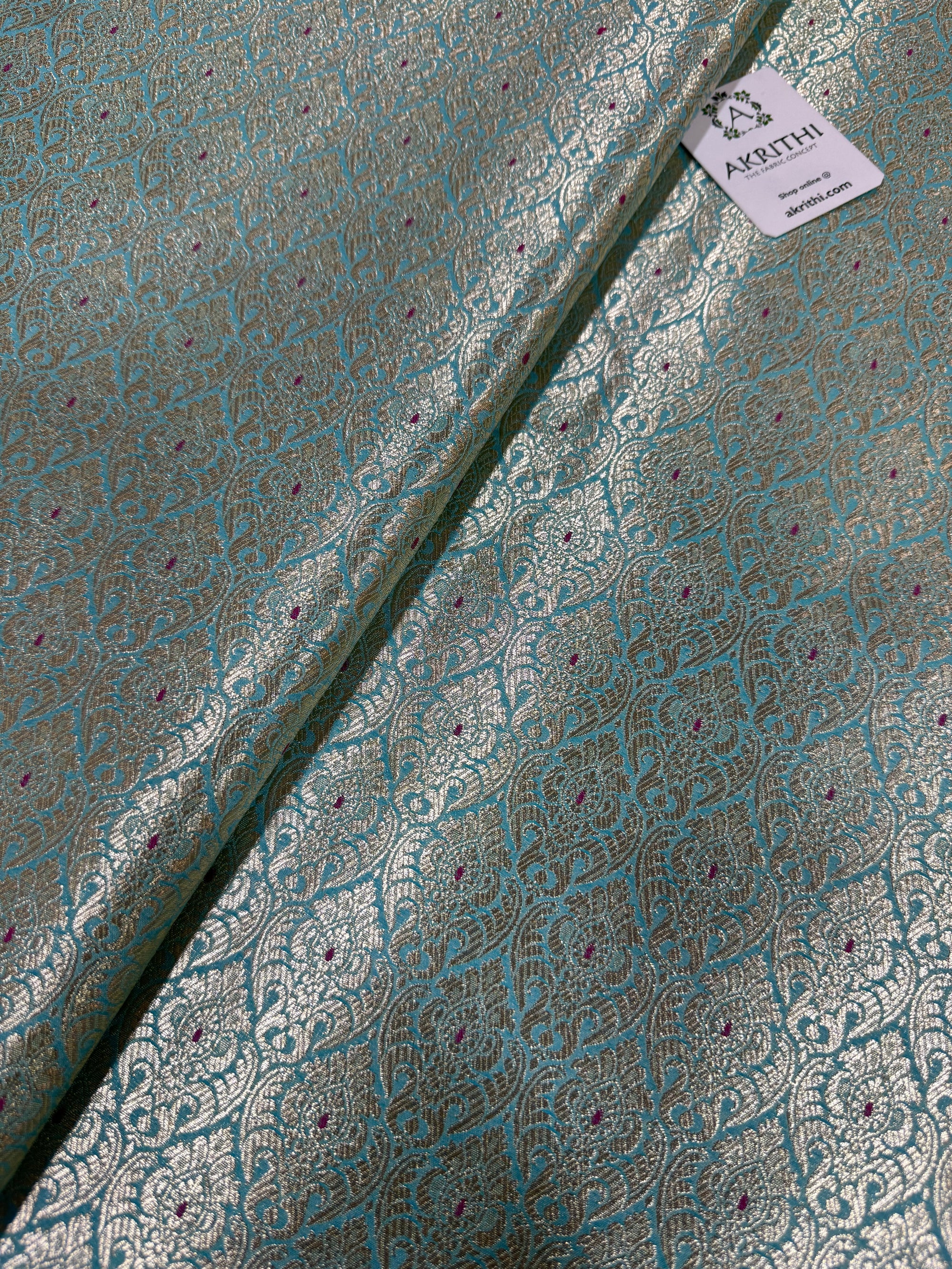 Pure Banarasi brocade fabric