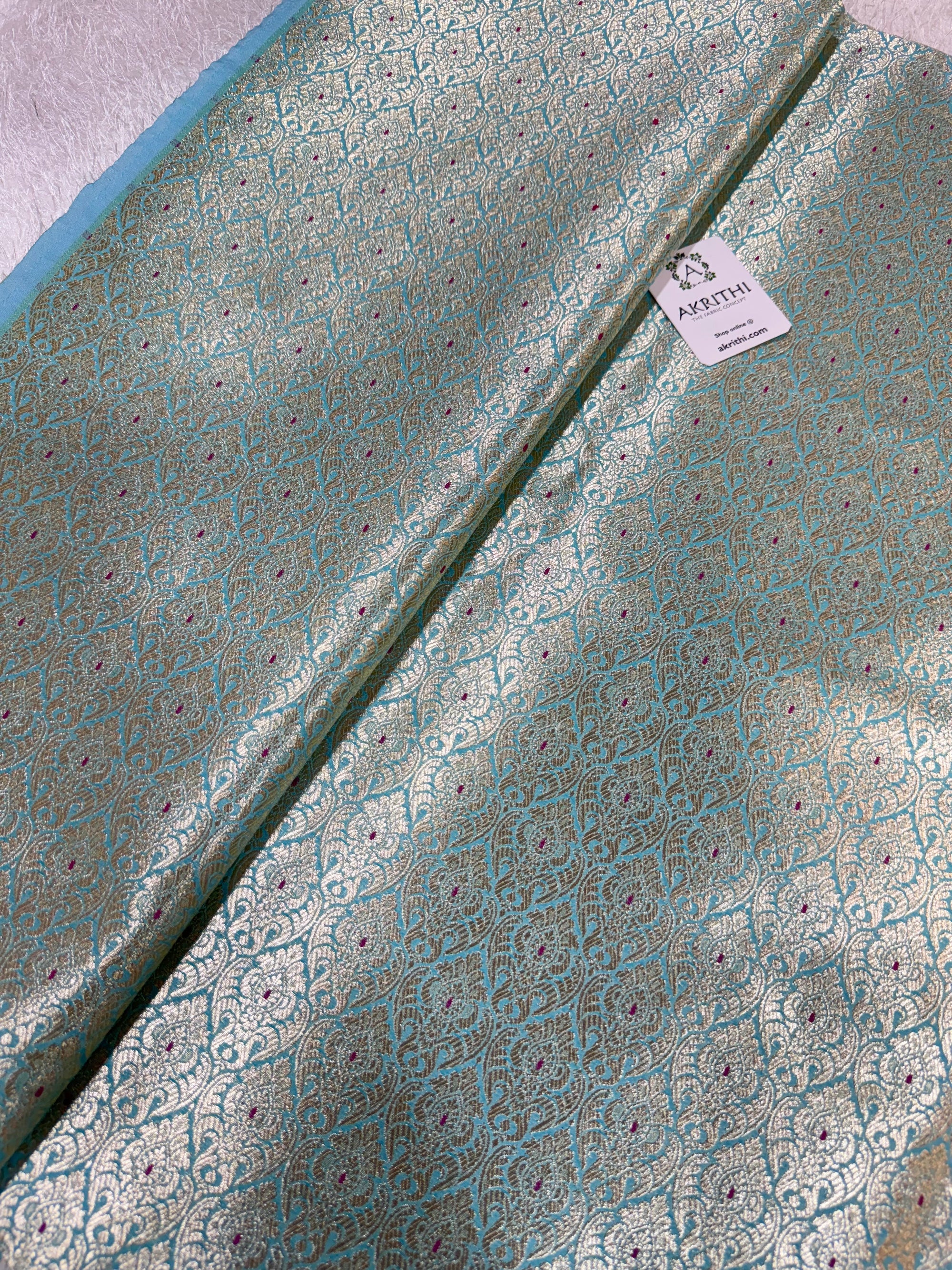 Pure Banarasi brocade fabric
