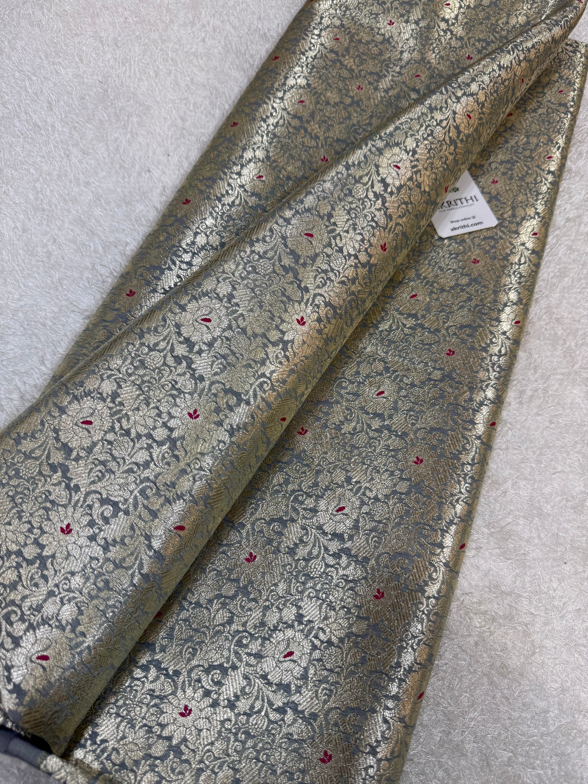 Pure Banarasi brocade fabric