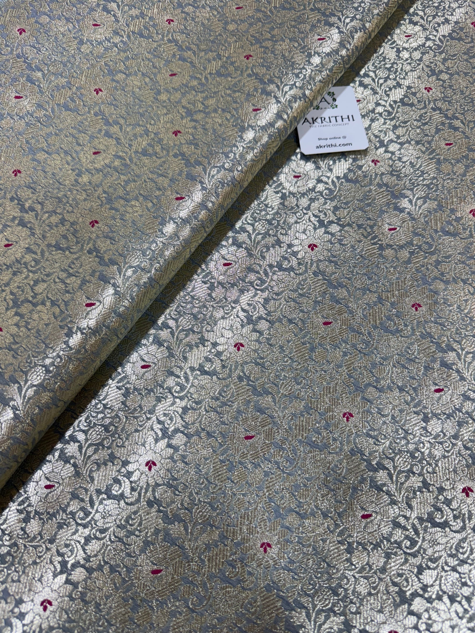 Pure Banarasi brocade fabric