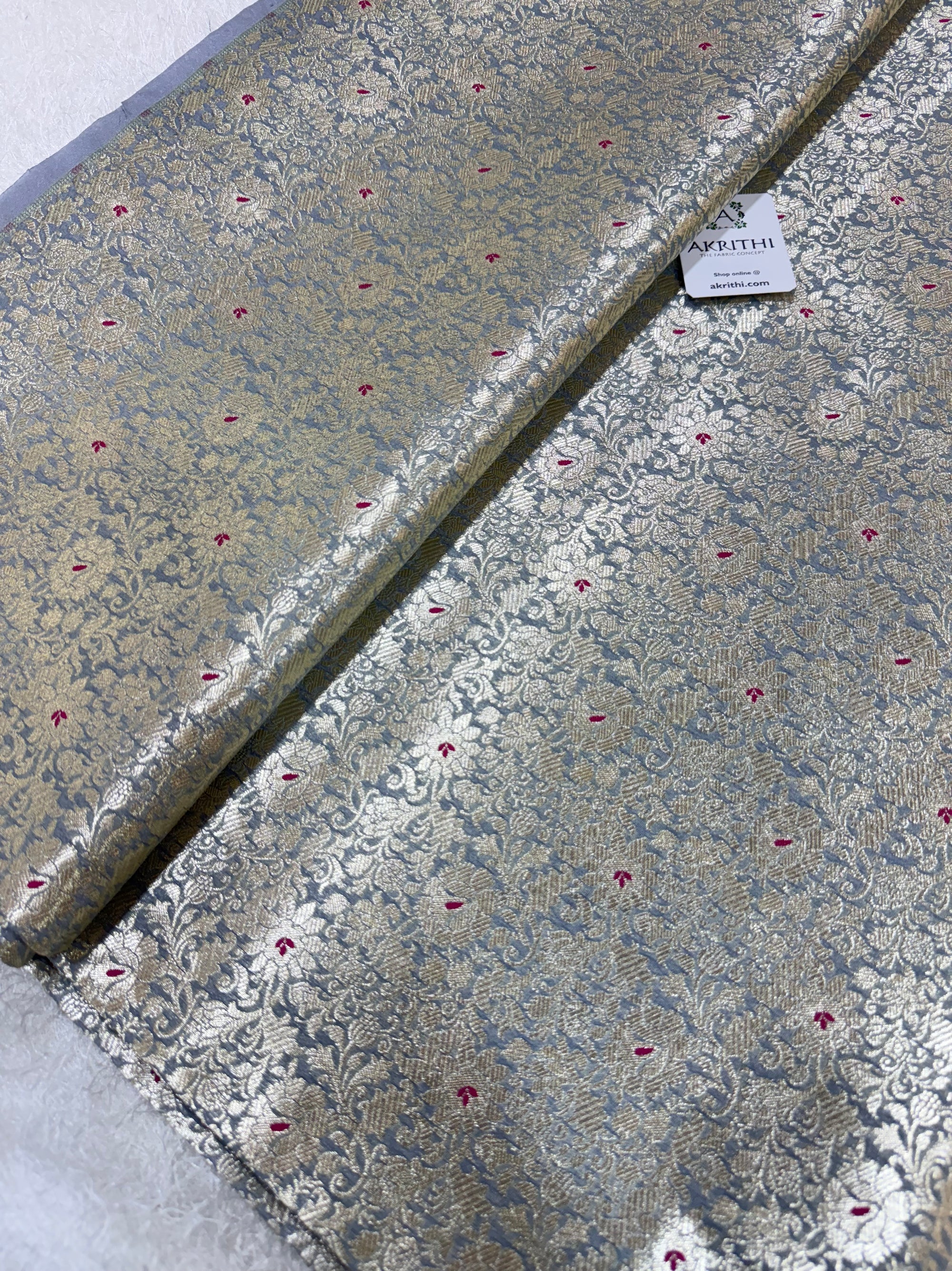 Pure Banarasi brocade fabric