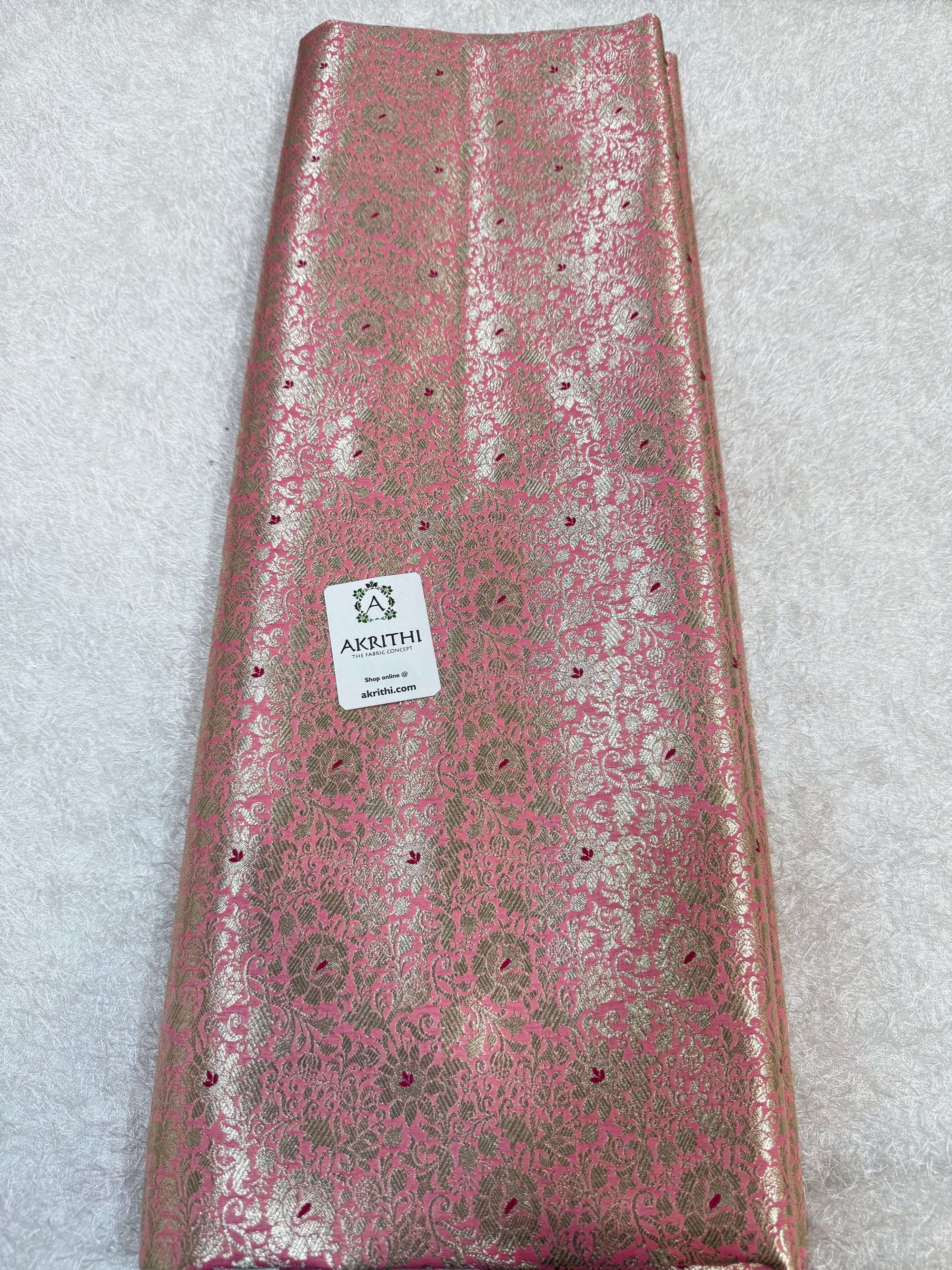 Pure Banarasi brocade fabric