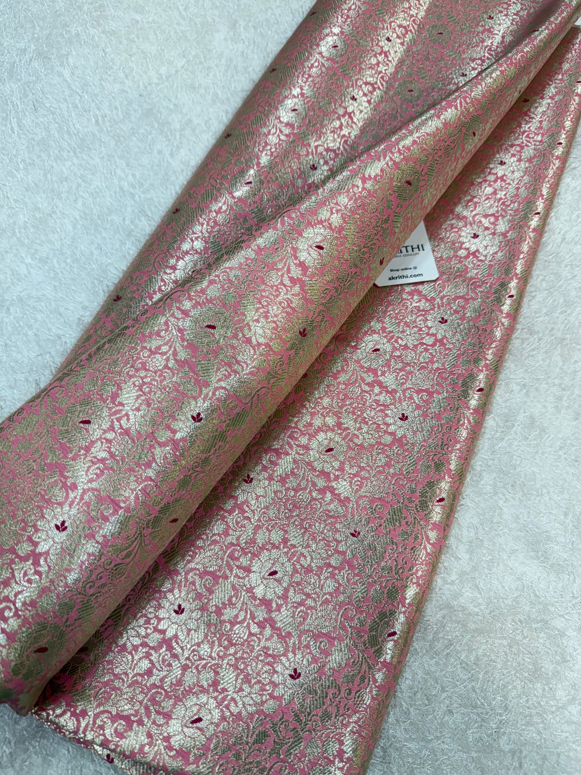 Pure Banarasi brocade fabric
