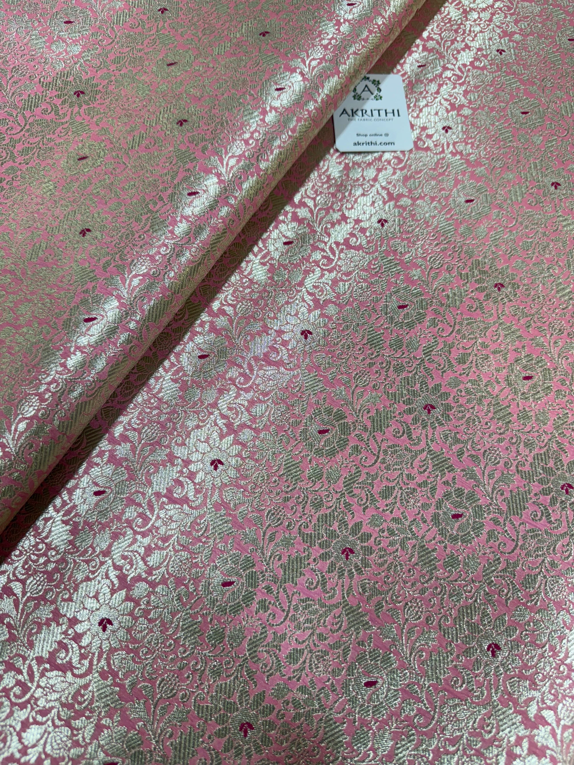 Pure Banarasi brocade fabric