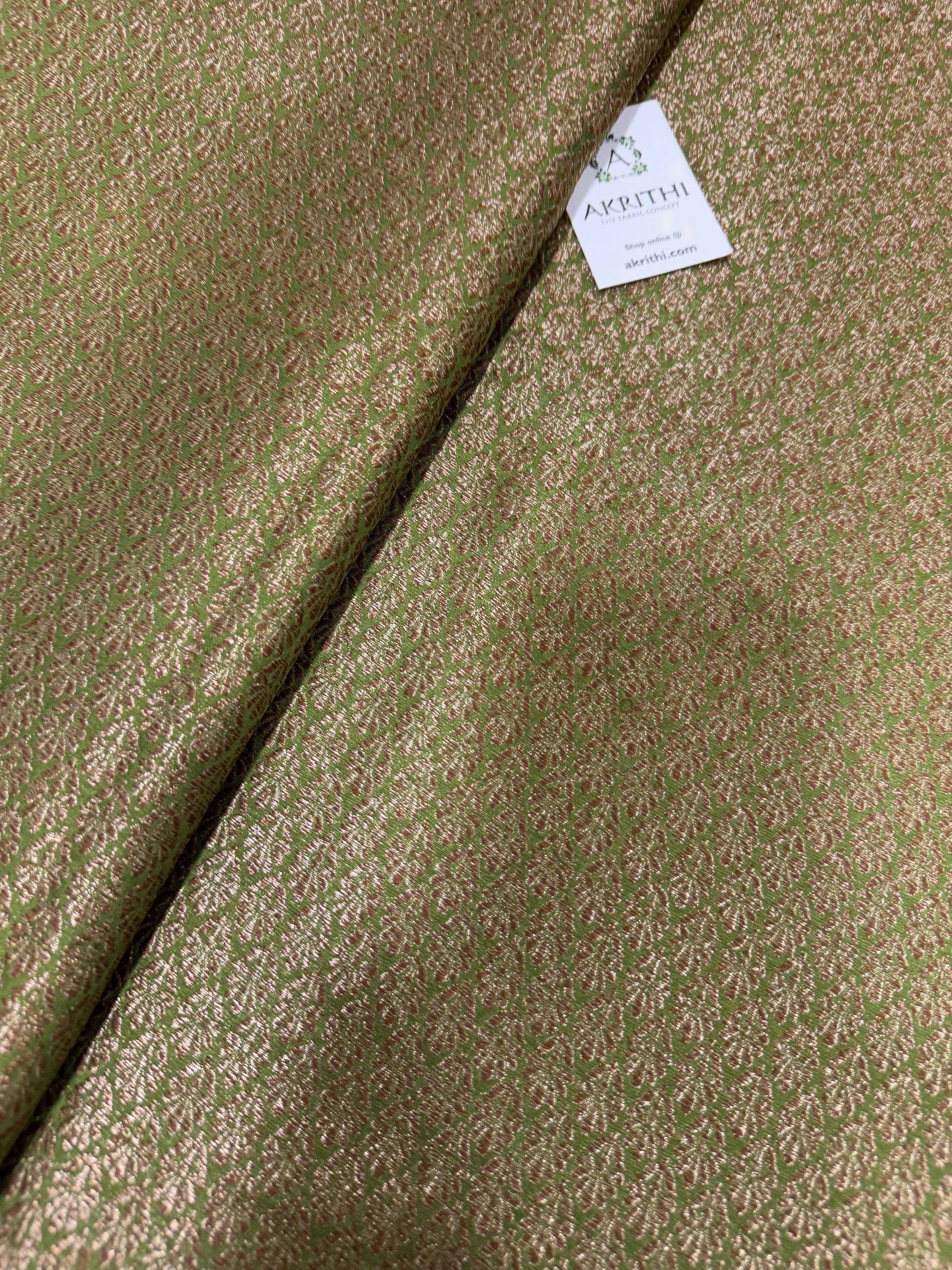 Pure silk Handloom Banarasi brocade fabric