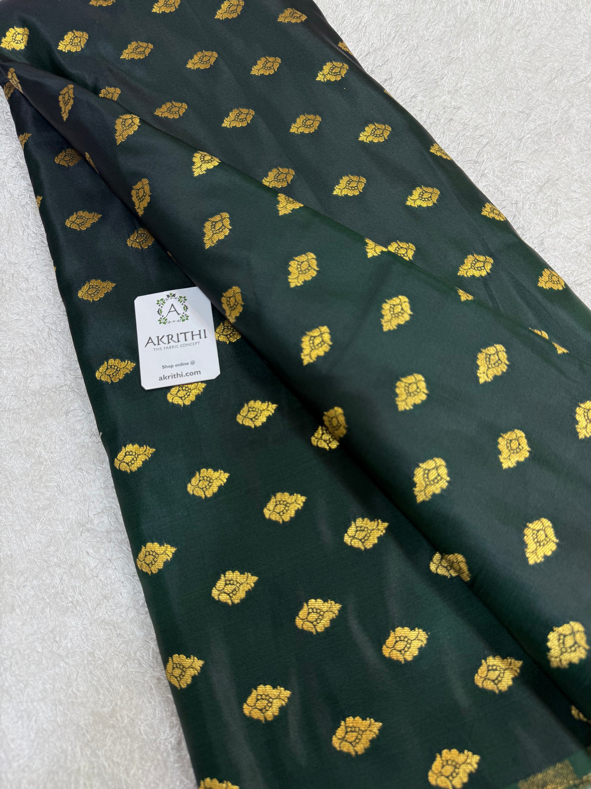 Pure Banarasi brocade butti fabric