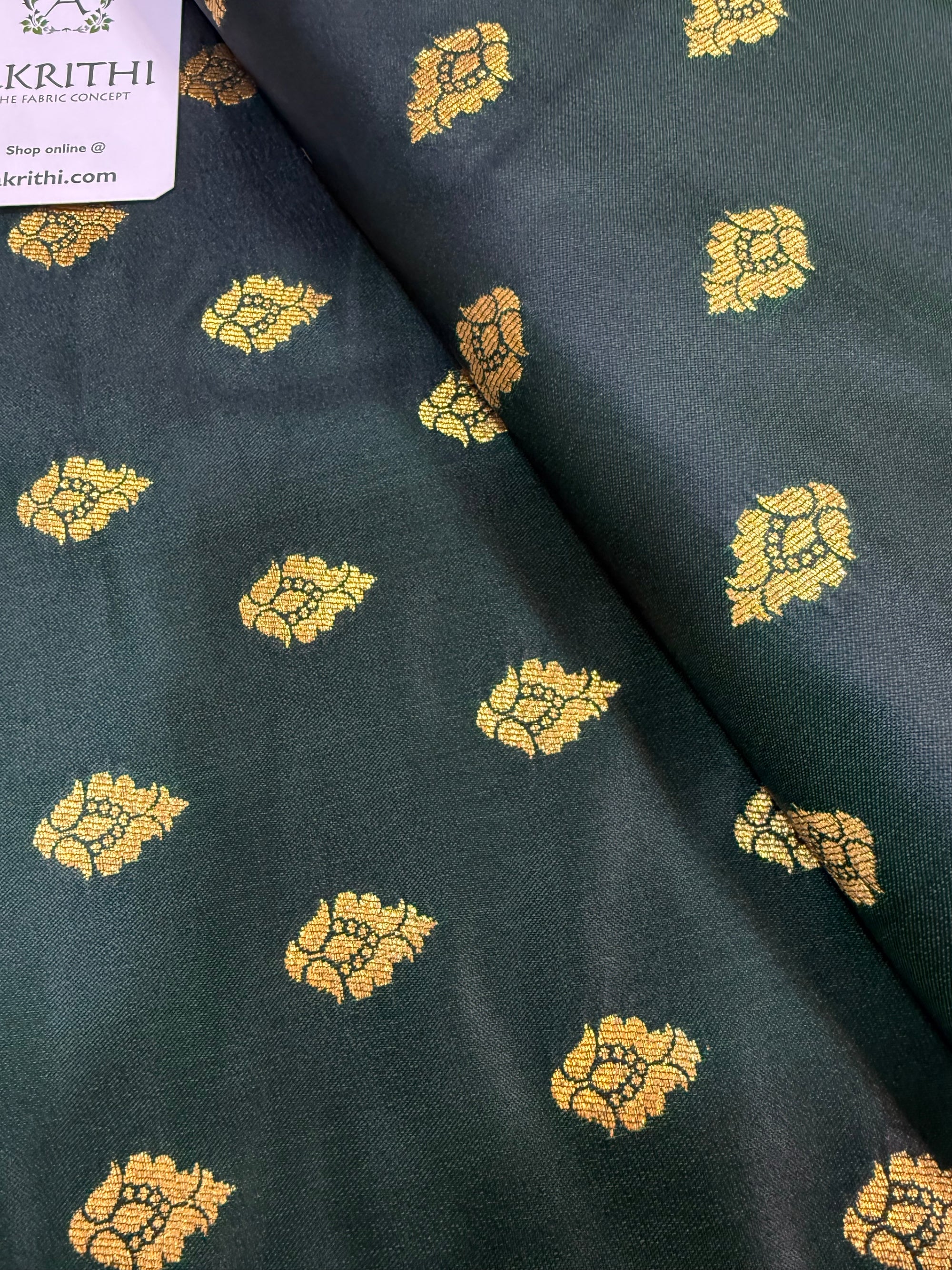 Pure Banarasi brocade butti fabric