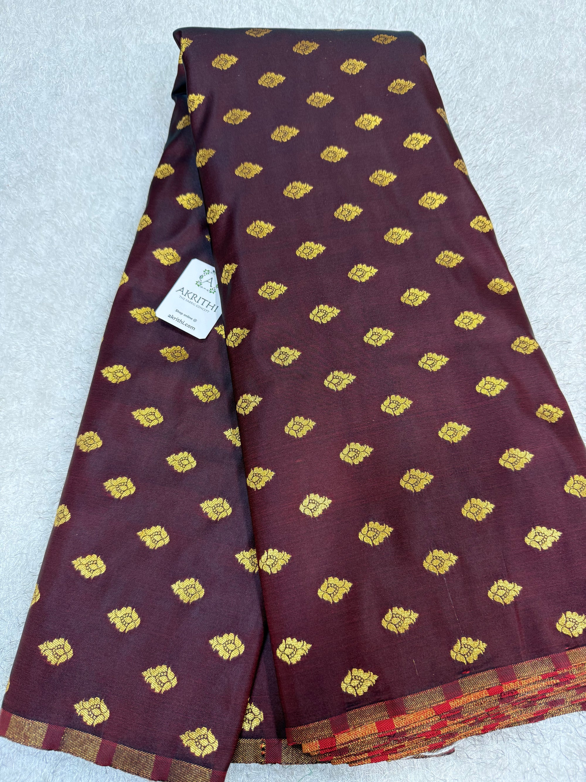 Pure Banarasi brocade butti fabric