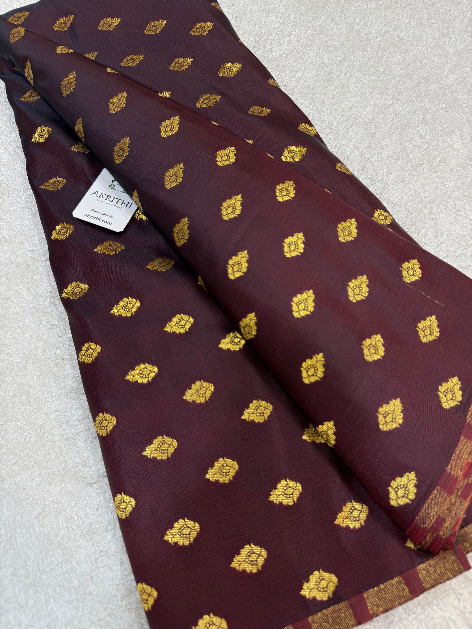 Pure Banarasi brocade butti fabric