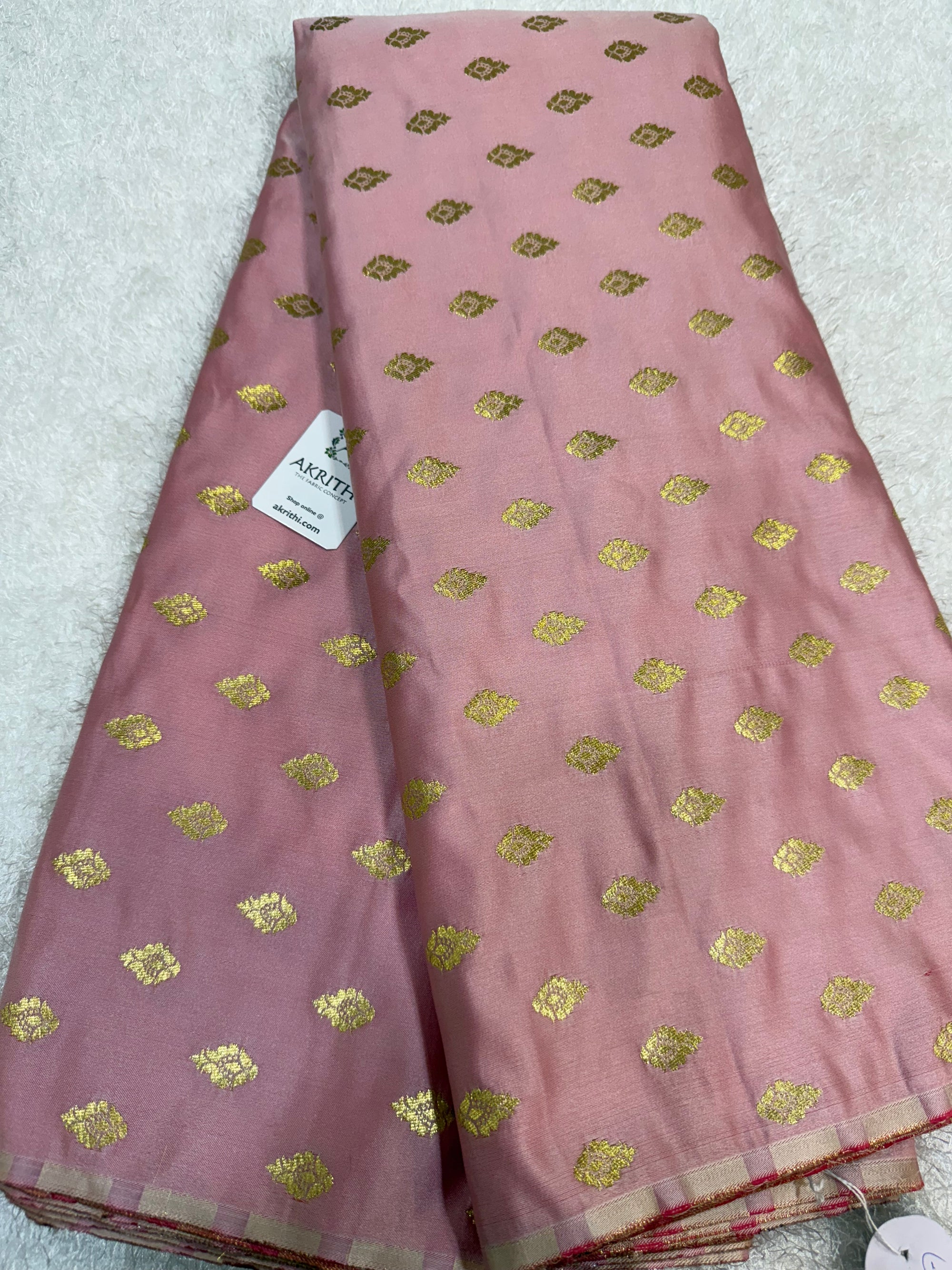 Pure Banarasi brocade butti fabric