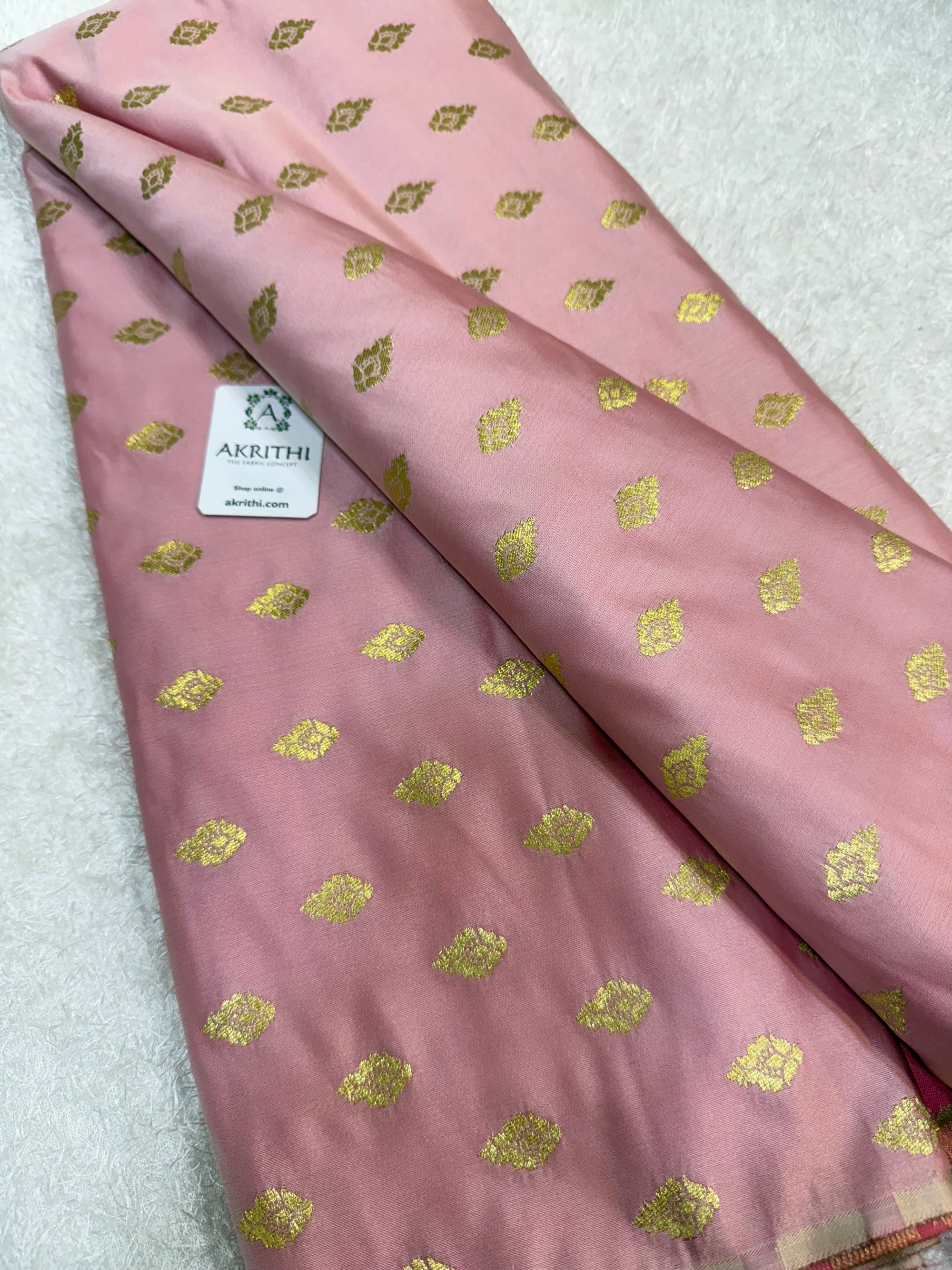 Pure Banarasi brocade butti fabric