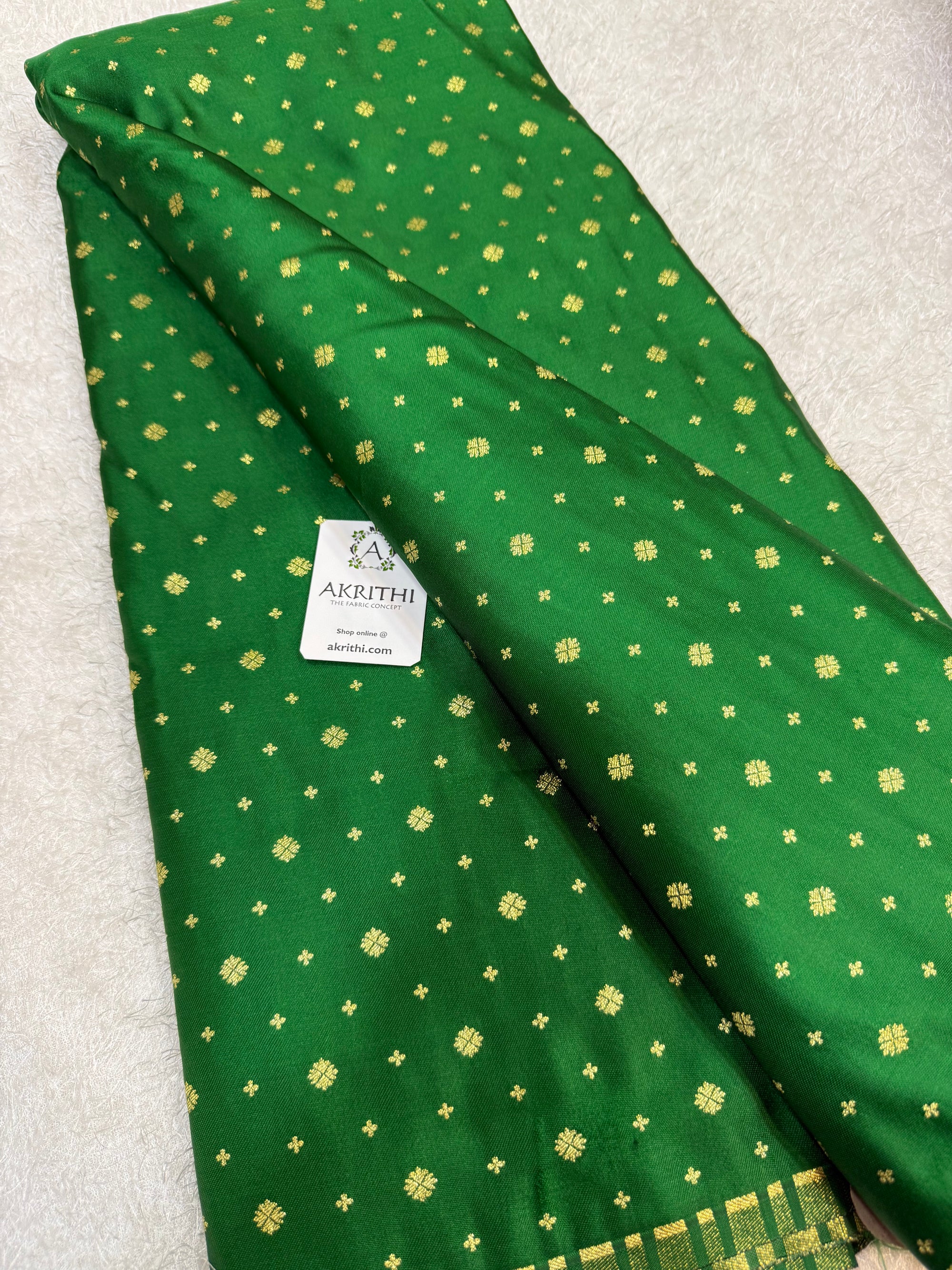 Pure Banarasi brocade butti fabric