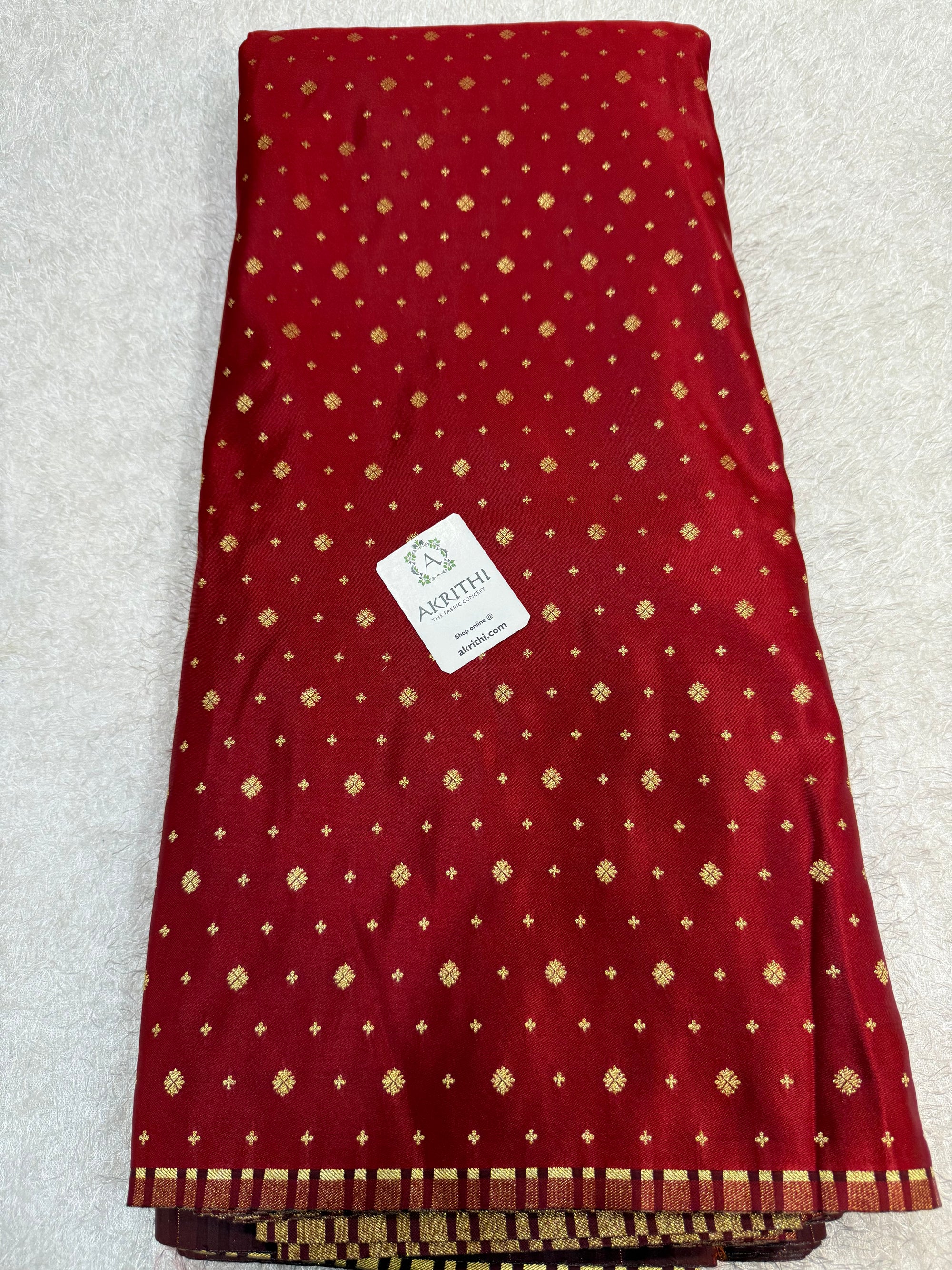 Pure Banarasi brocade butti fabric