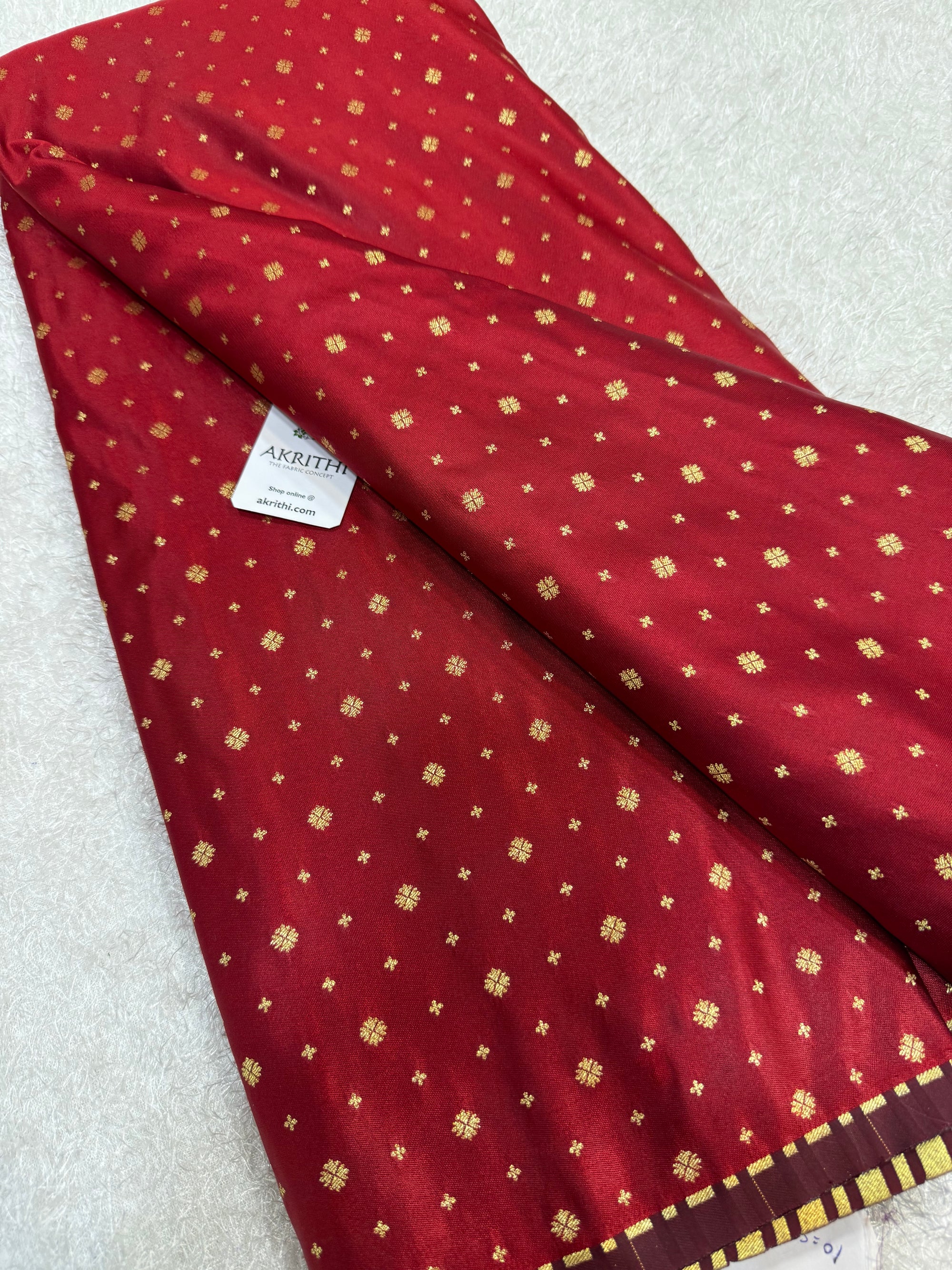 Pure Banarasi brocade butti fabric
