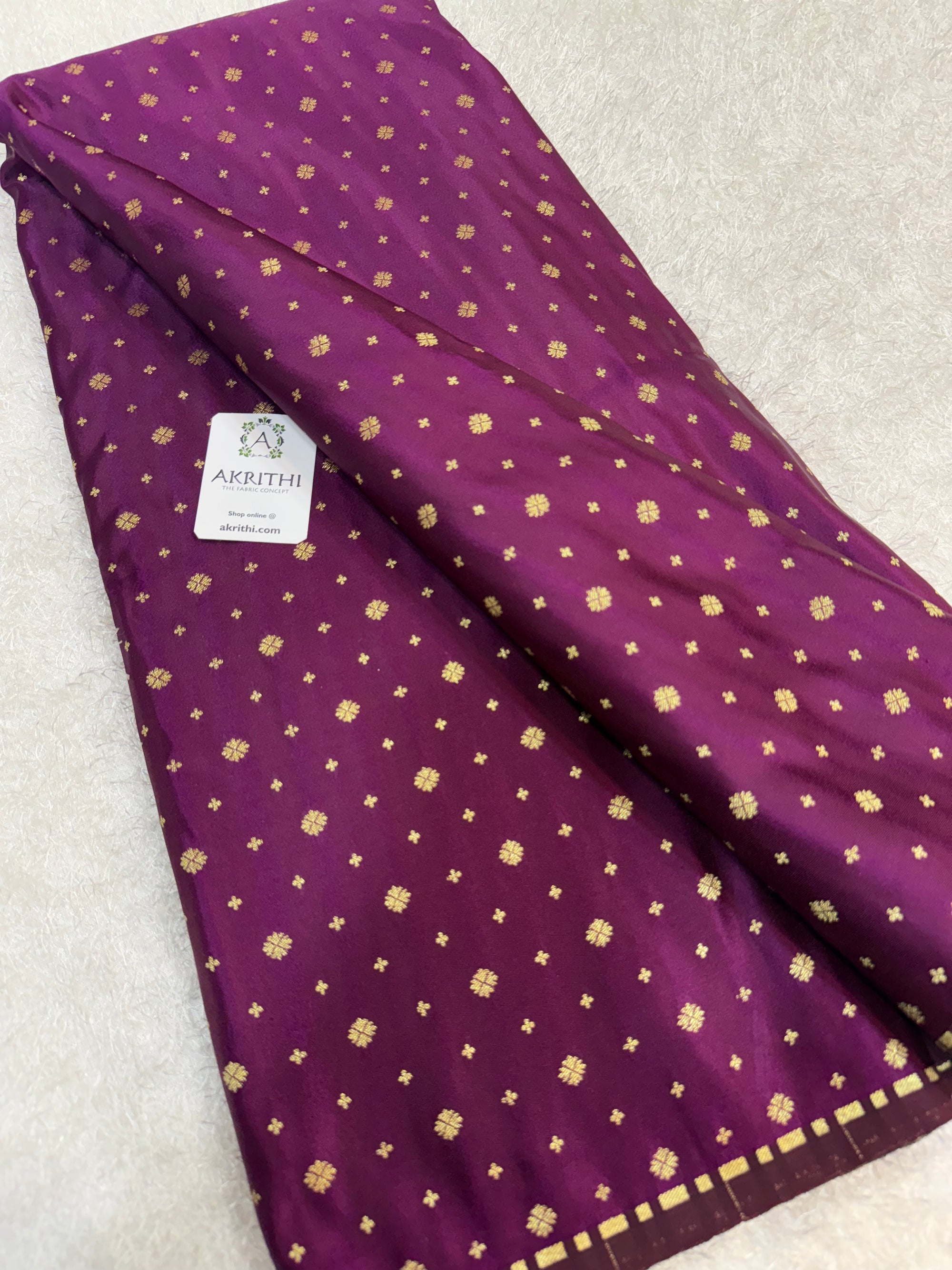 Pure Banarasi brocade butti fabric