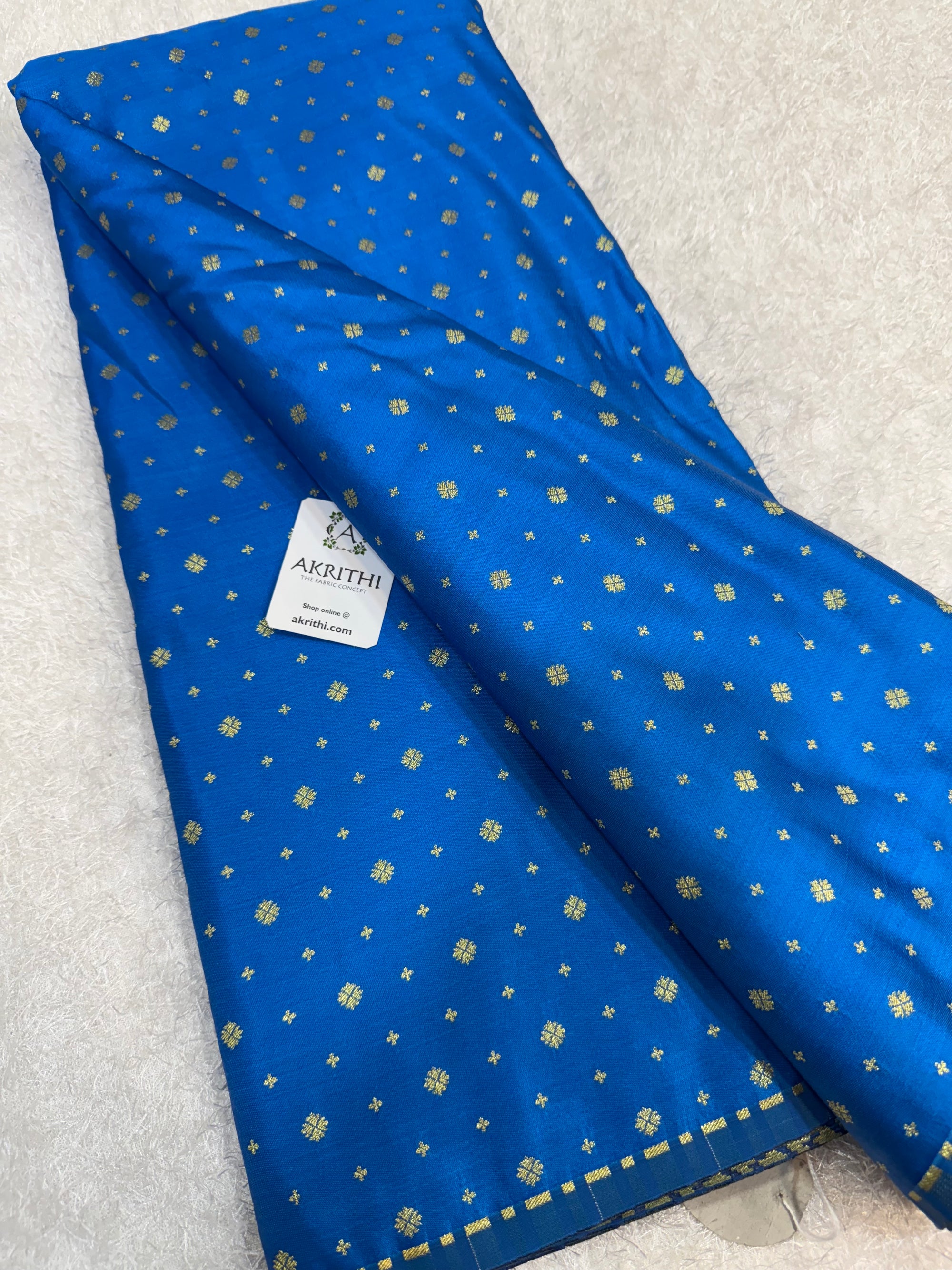 Pure Banarasi brocade butti fabric