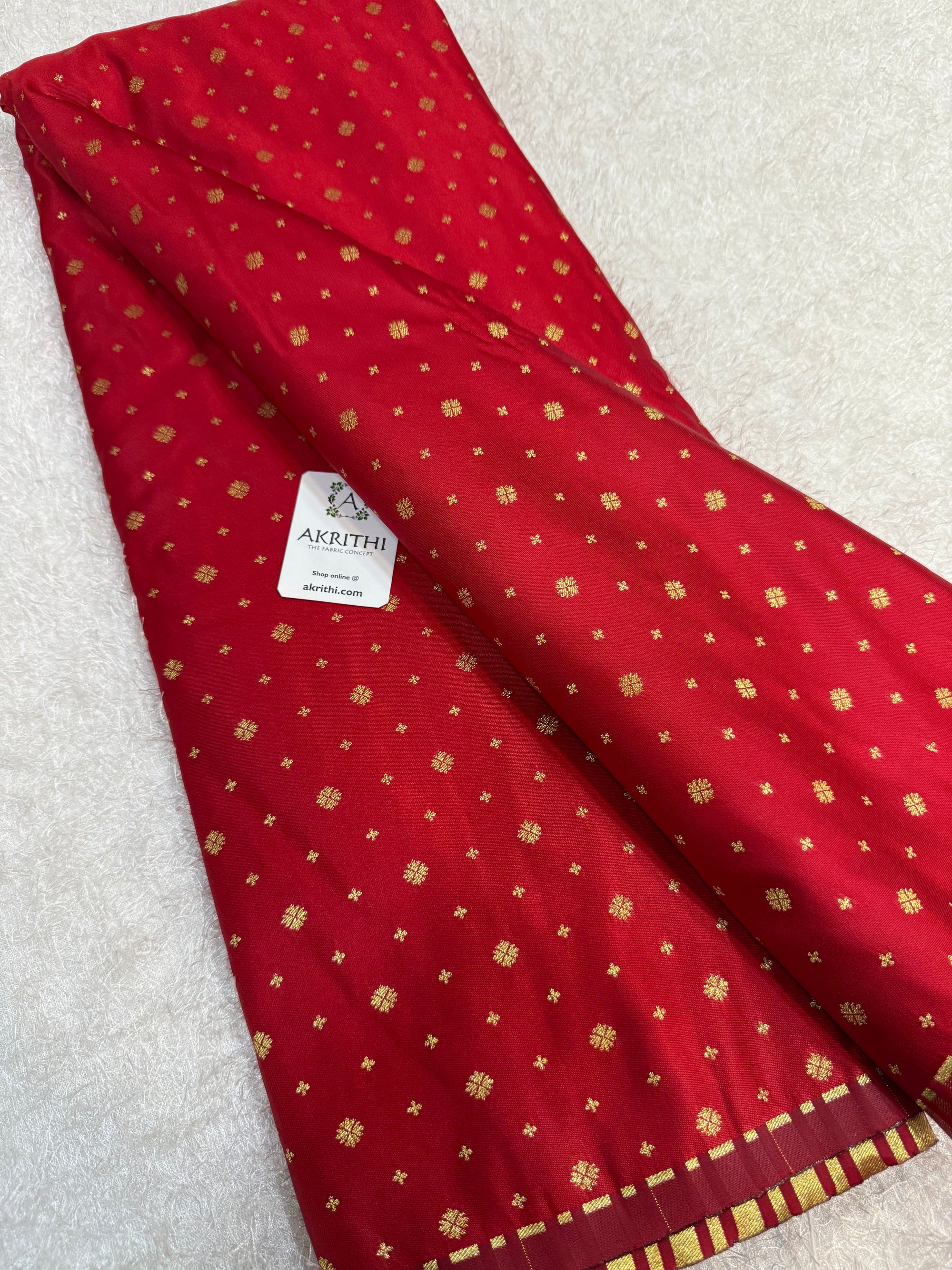 Pure Banarasi brocade butti fabric