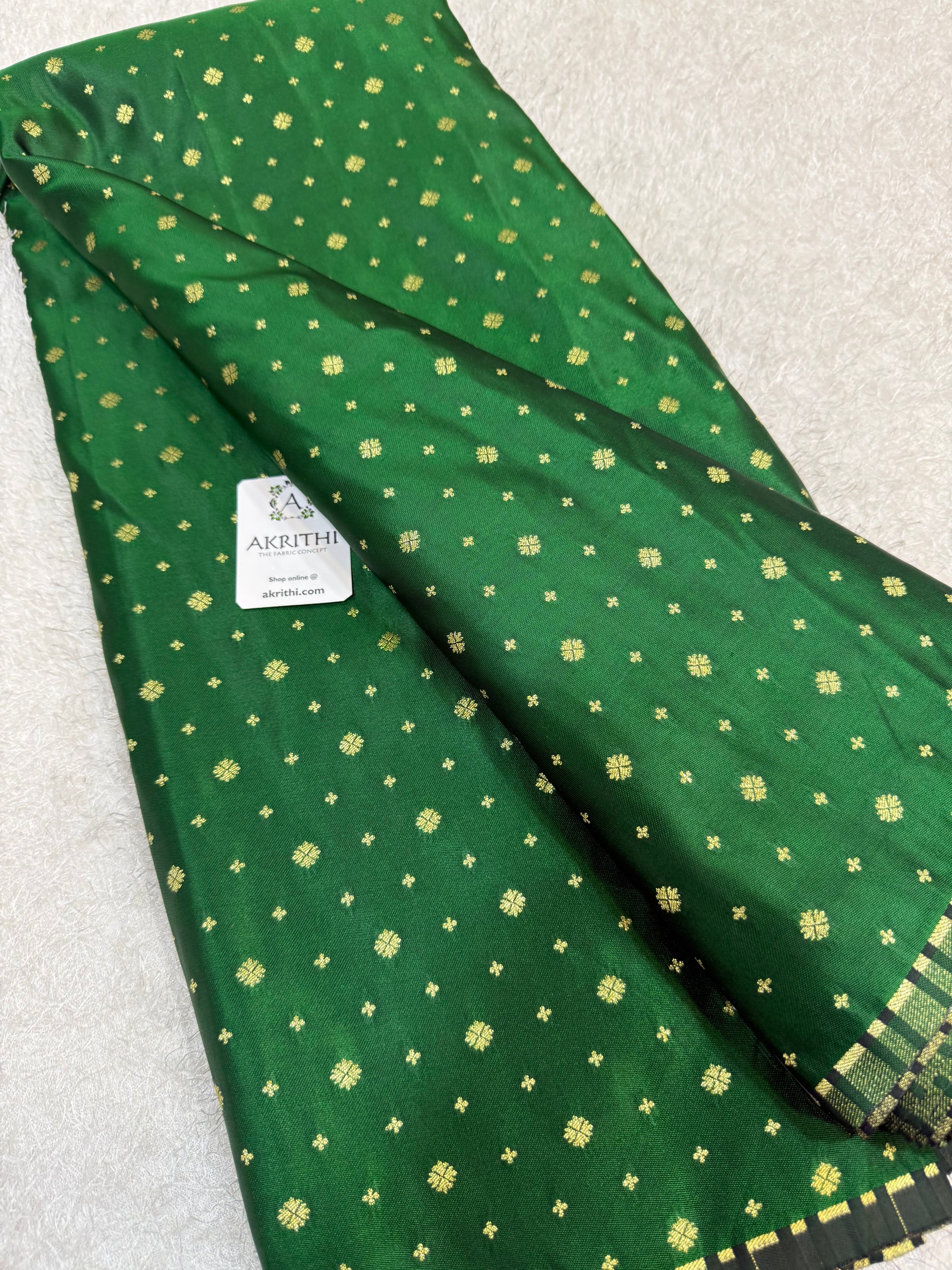 Pure Banarasi brocade butti fabric