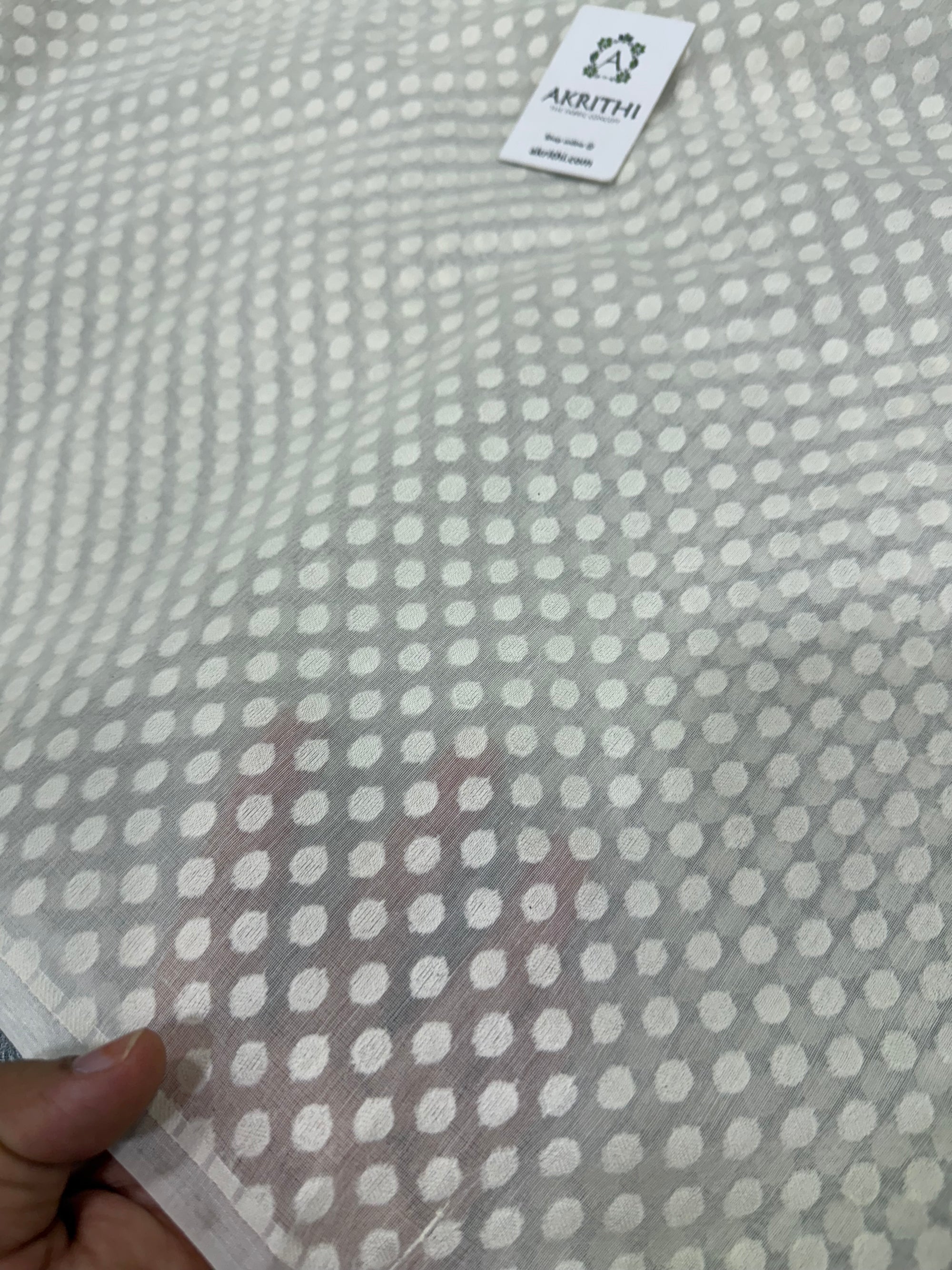 Dyeable banarasi Handloom chanderi cotton fabric