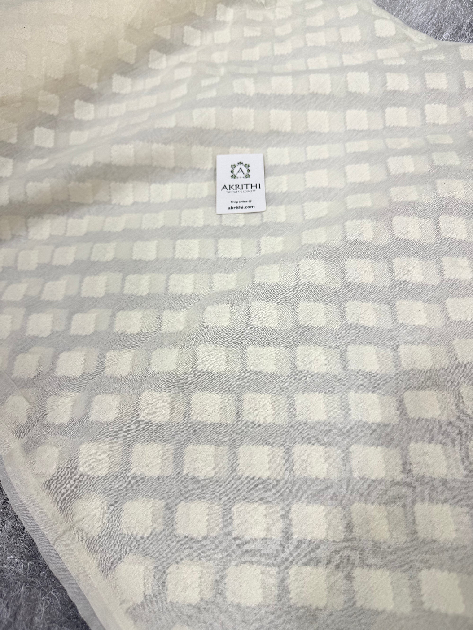Dyeable banarasi Handloom chanderi cotton fabric